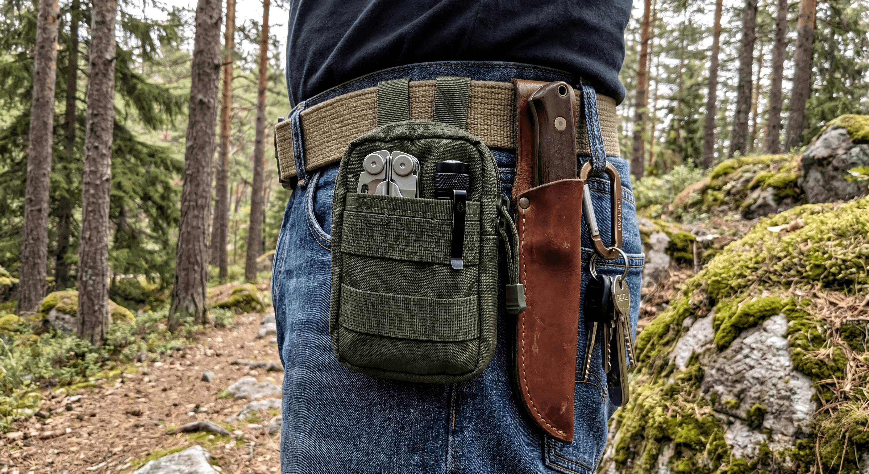 EDC bag on belt