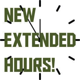 New Extended Hours!
