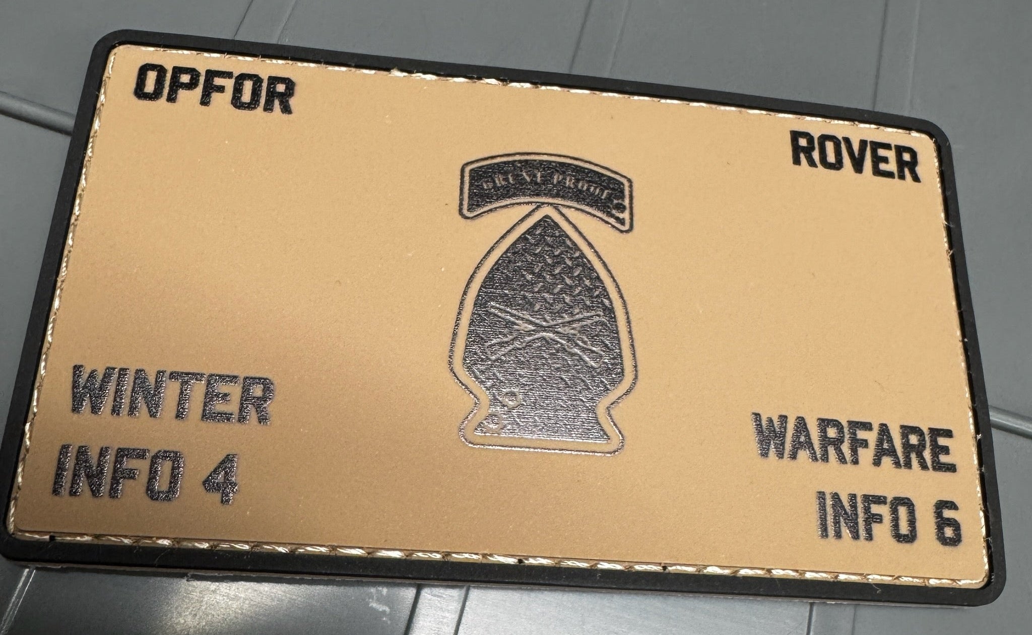 The Official Grunt Proof Merch - 4" inch - PVC Flak Patch