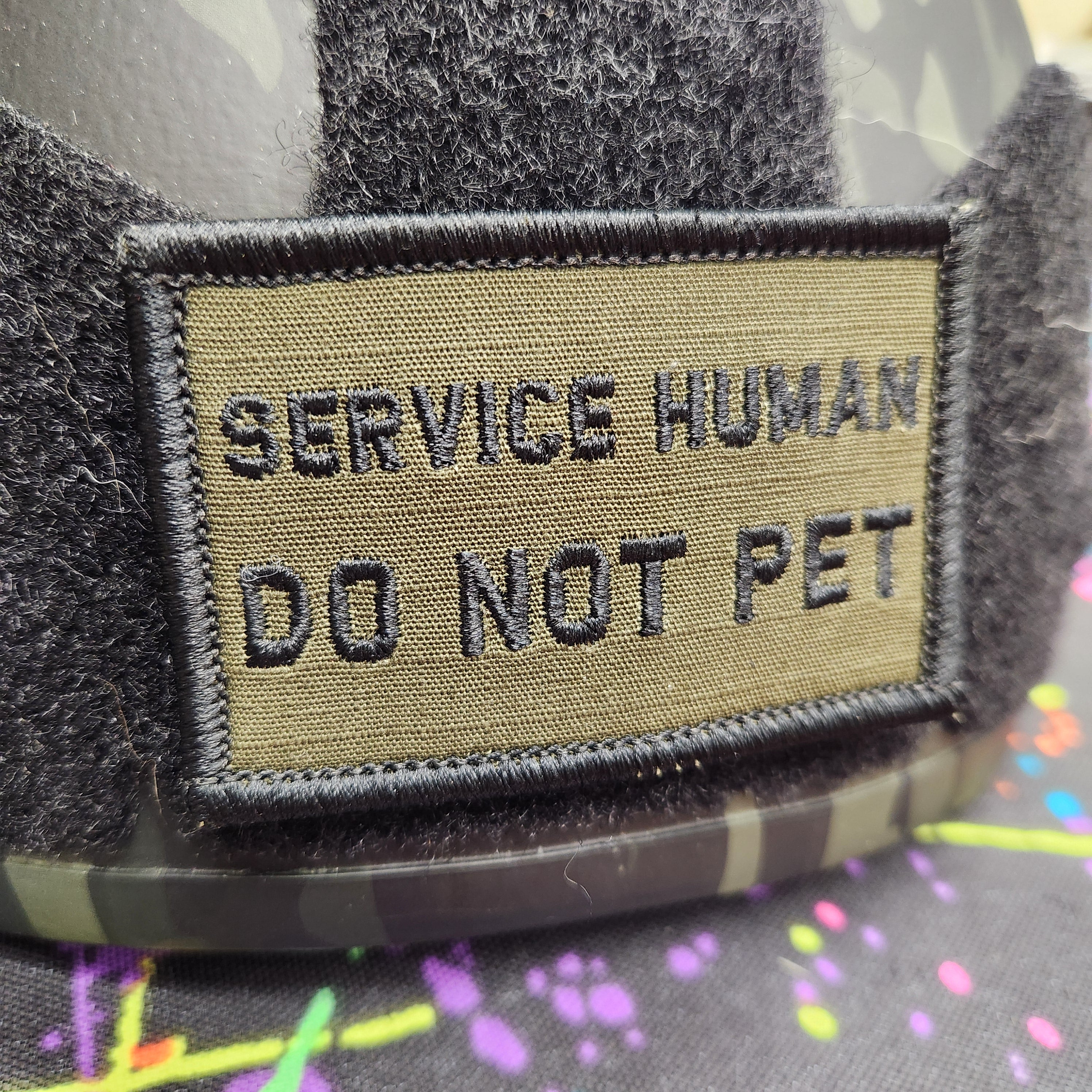 As Seen on Socials - Service Human Do Not Pet - 2x3 Patch - Multiple Variants