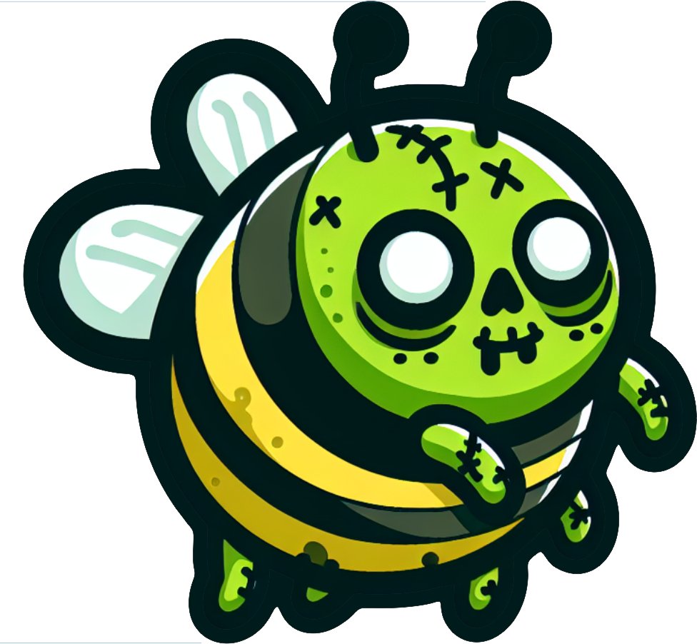 STICKER - Zombee - 3" Embroidered Version
