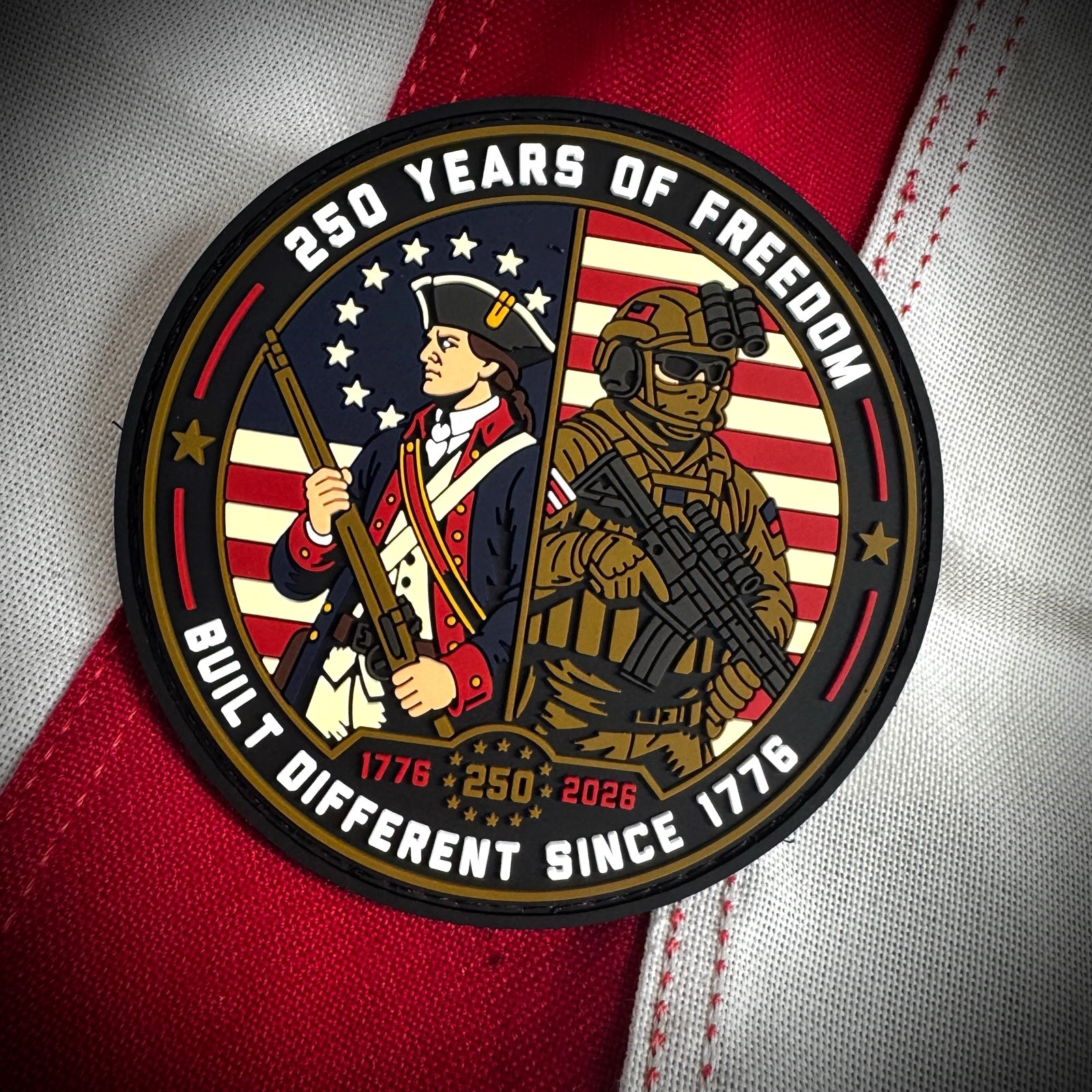 250 Years of Freedom - Built Different Since 1776 - 3.5" PVC Patch