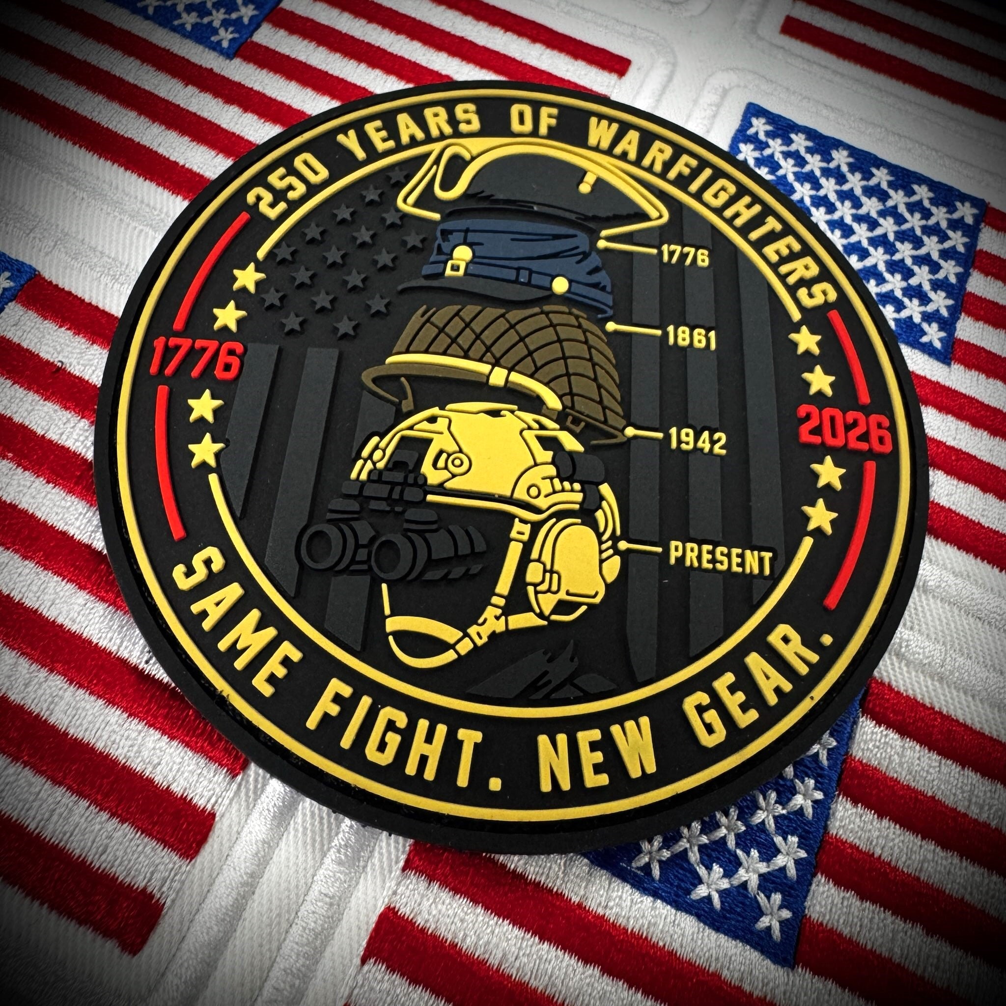 250 Years of Warfighters - Same Fight. New Gear. - 3.5" PVC Patch