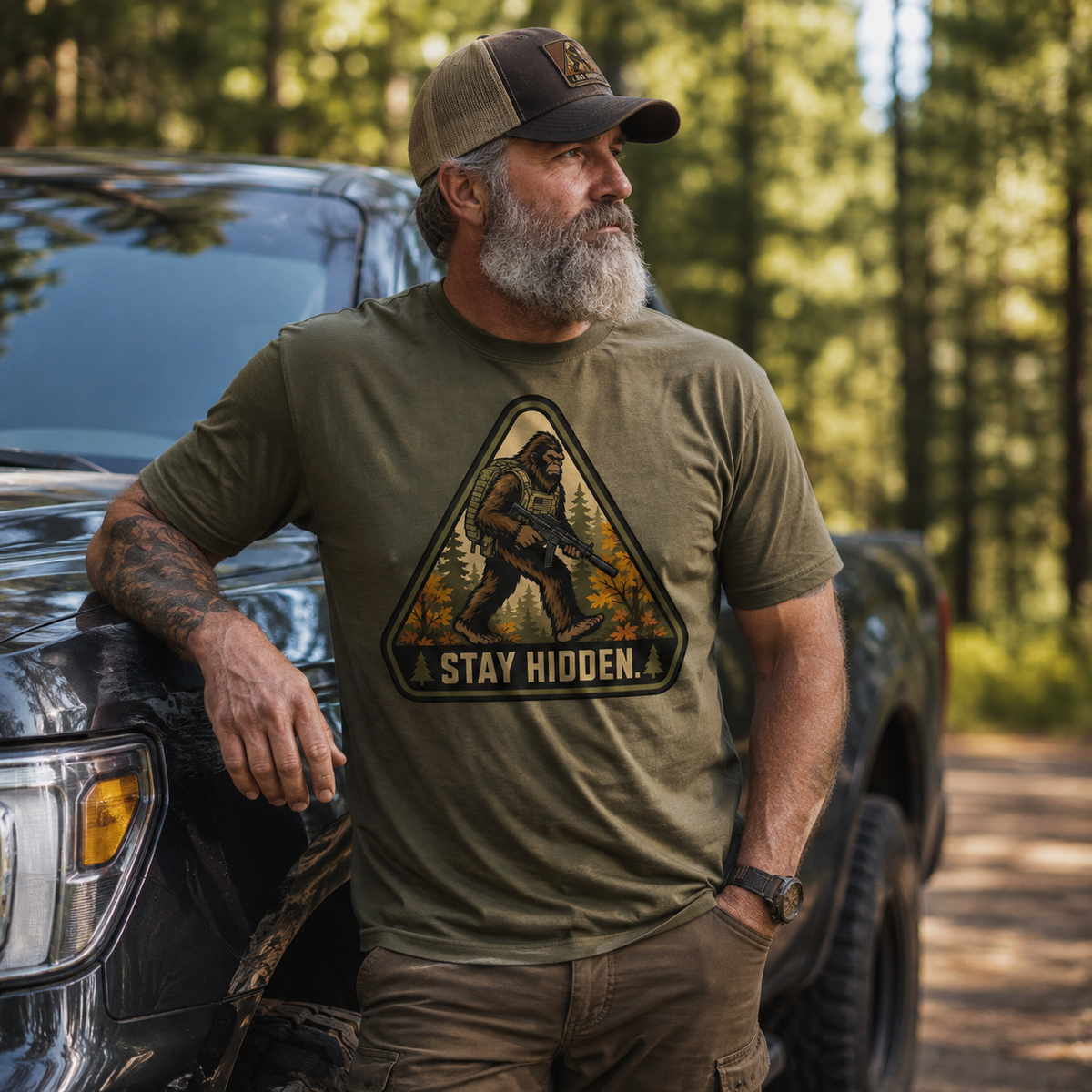 September 2026 POTM - Bigfoot - Stay Hidden - Unisex t-shirt
