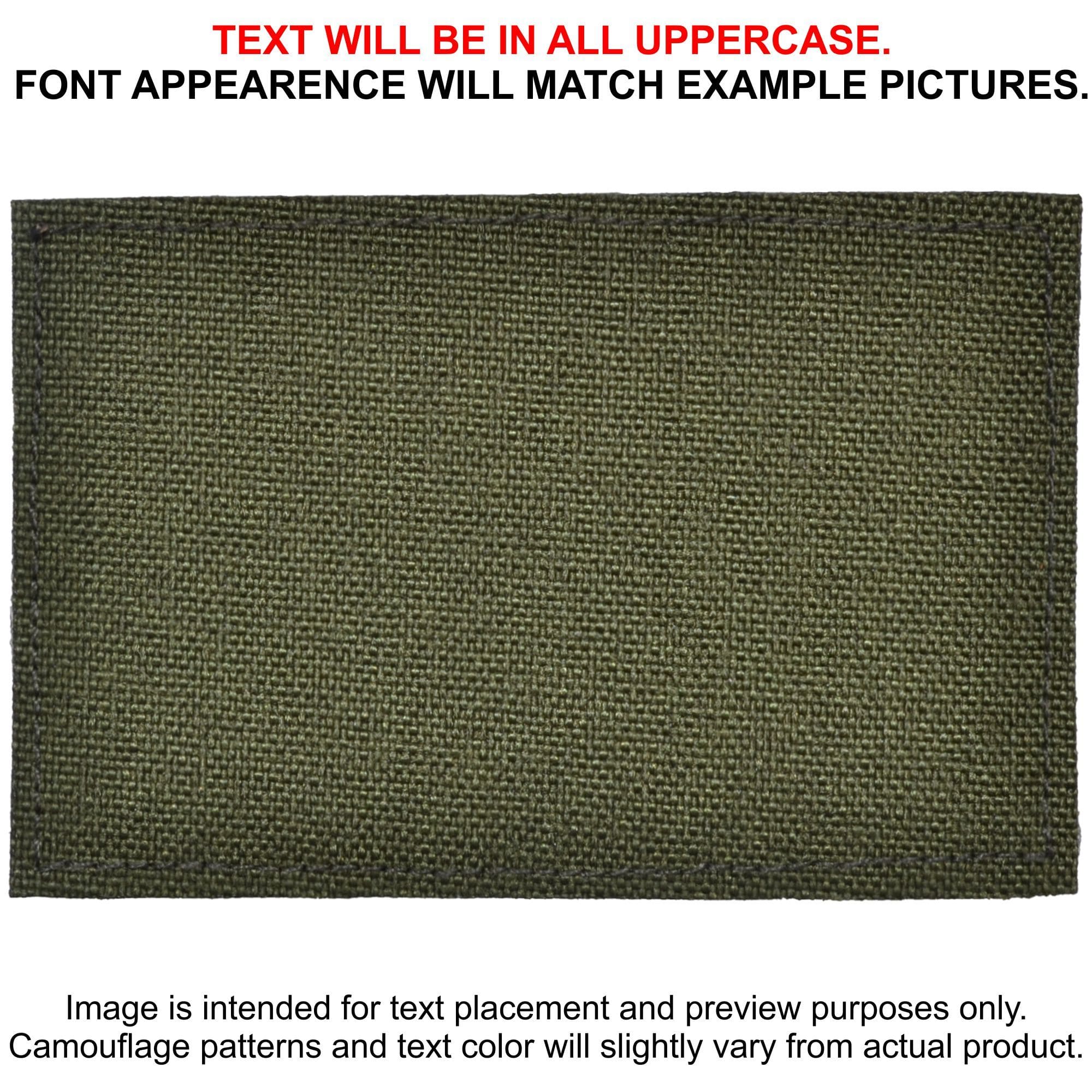 Tactical Gear Junkie Patches Olive Drab CORDURA® Custom Heat Press Vinyl - 2x4 CORDURA® Patch