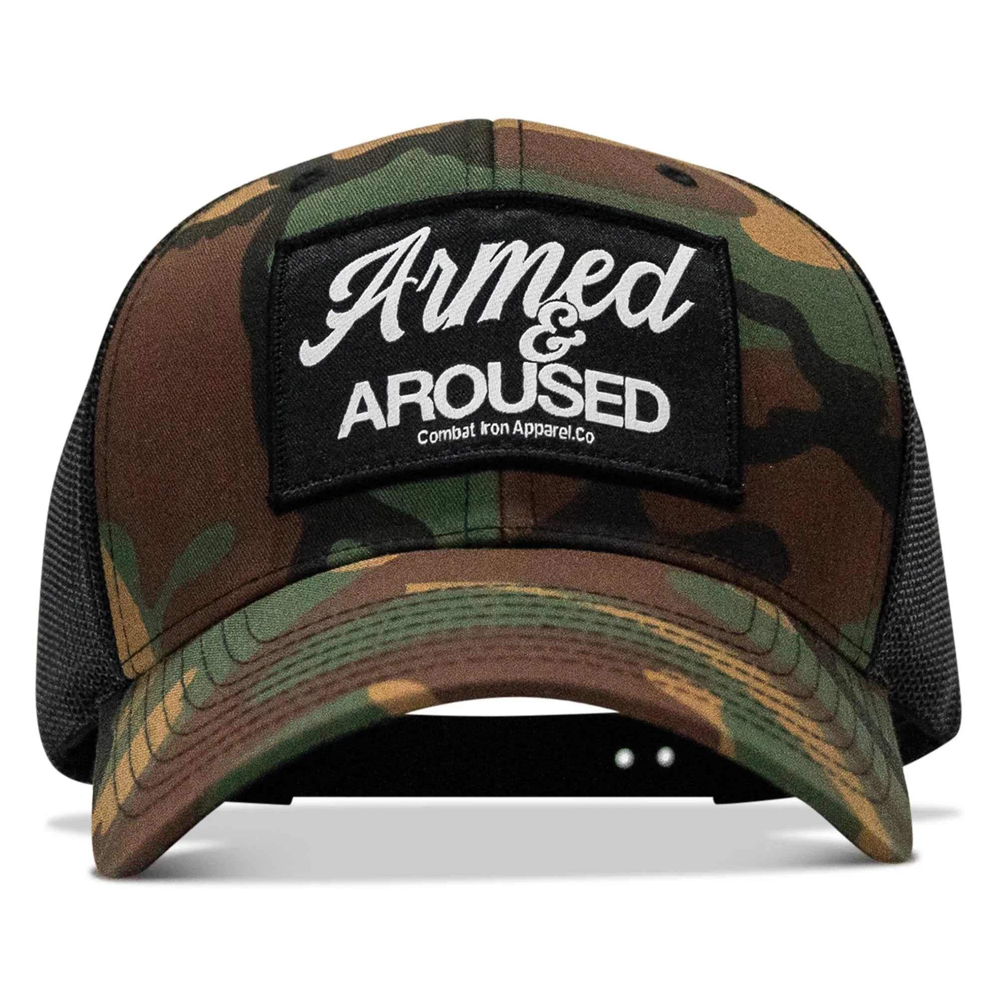 Armed & Aroused Patch Snapback Hat - Combat Iron Apparel Co.