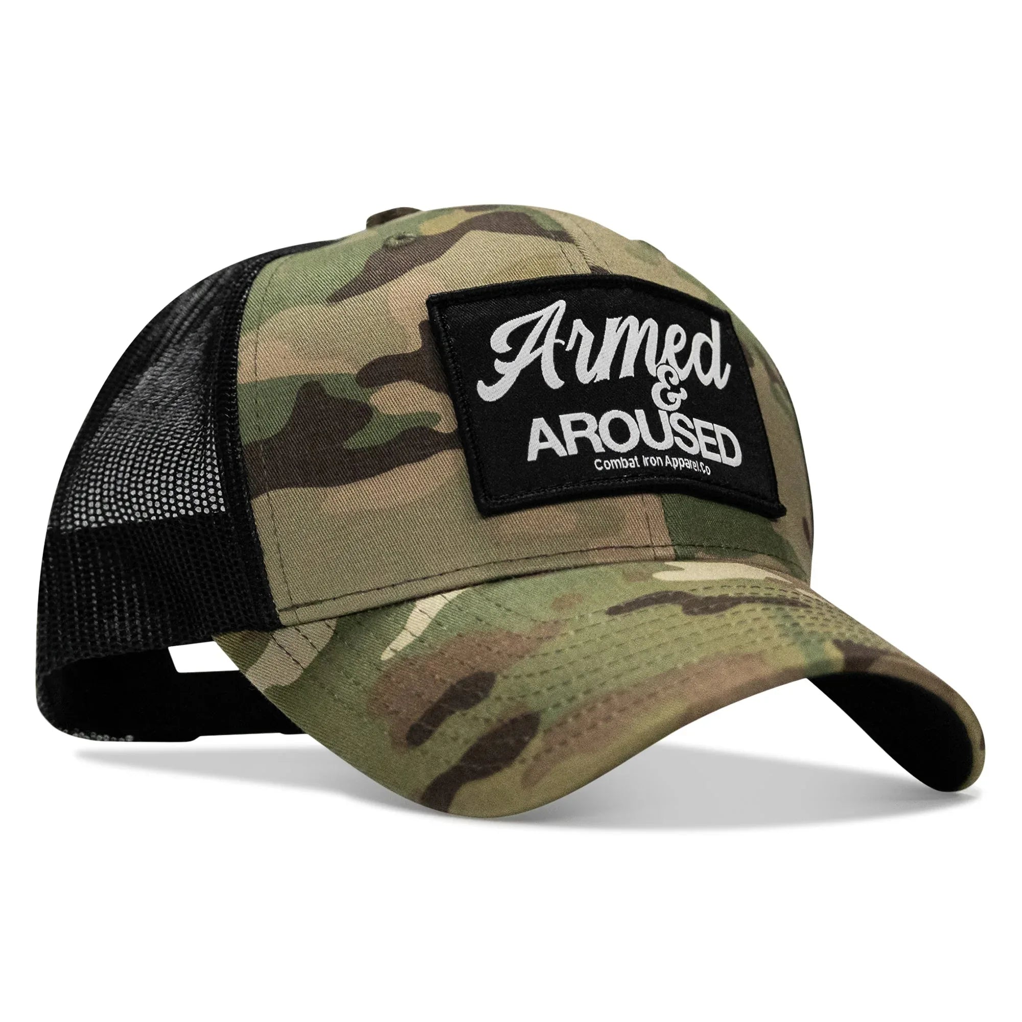 Armed & Aroused Patch Snapback Hat - Combat Iron Apparel Co.