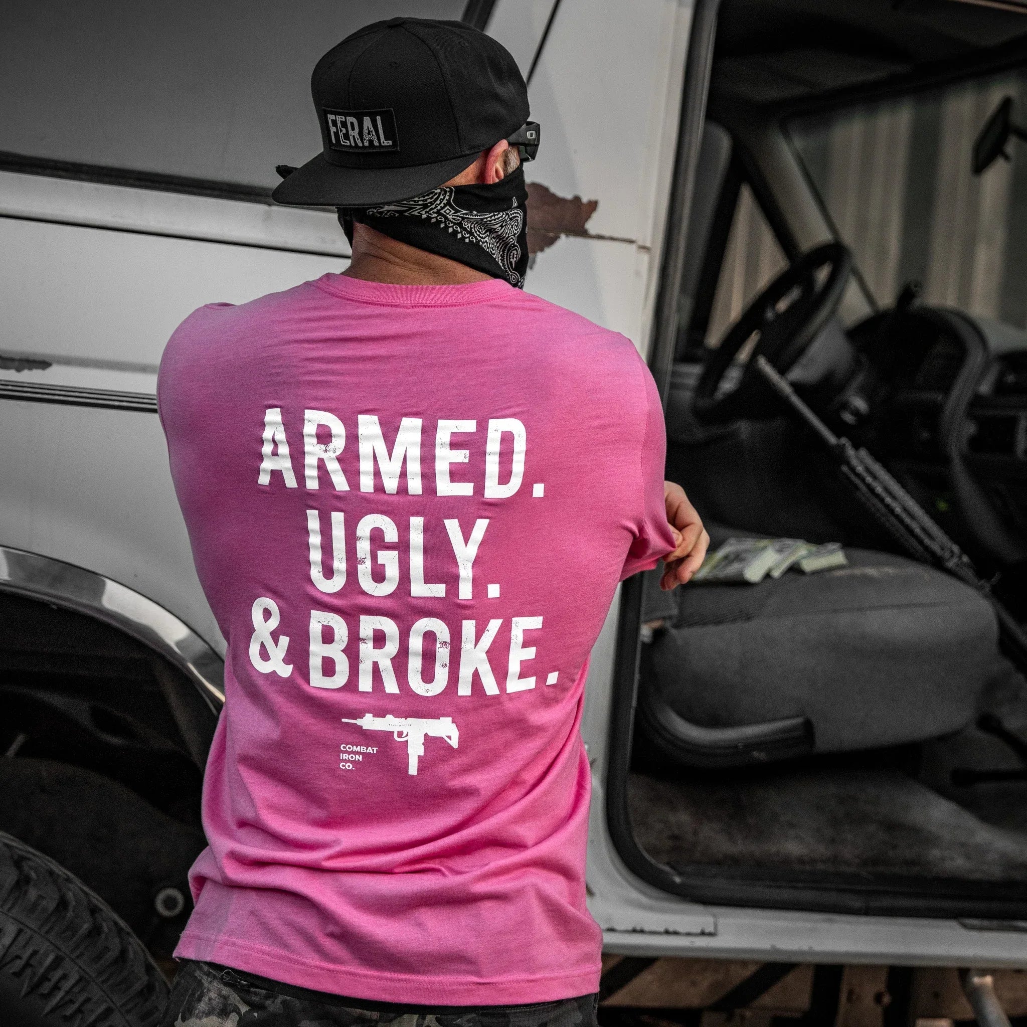 Armed. Ugly. & Broke. Men's T-Shirt - Combat Iron Apparel Co. - Combat Iron Apparel Co.