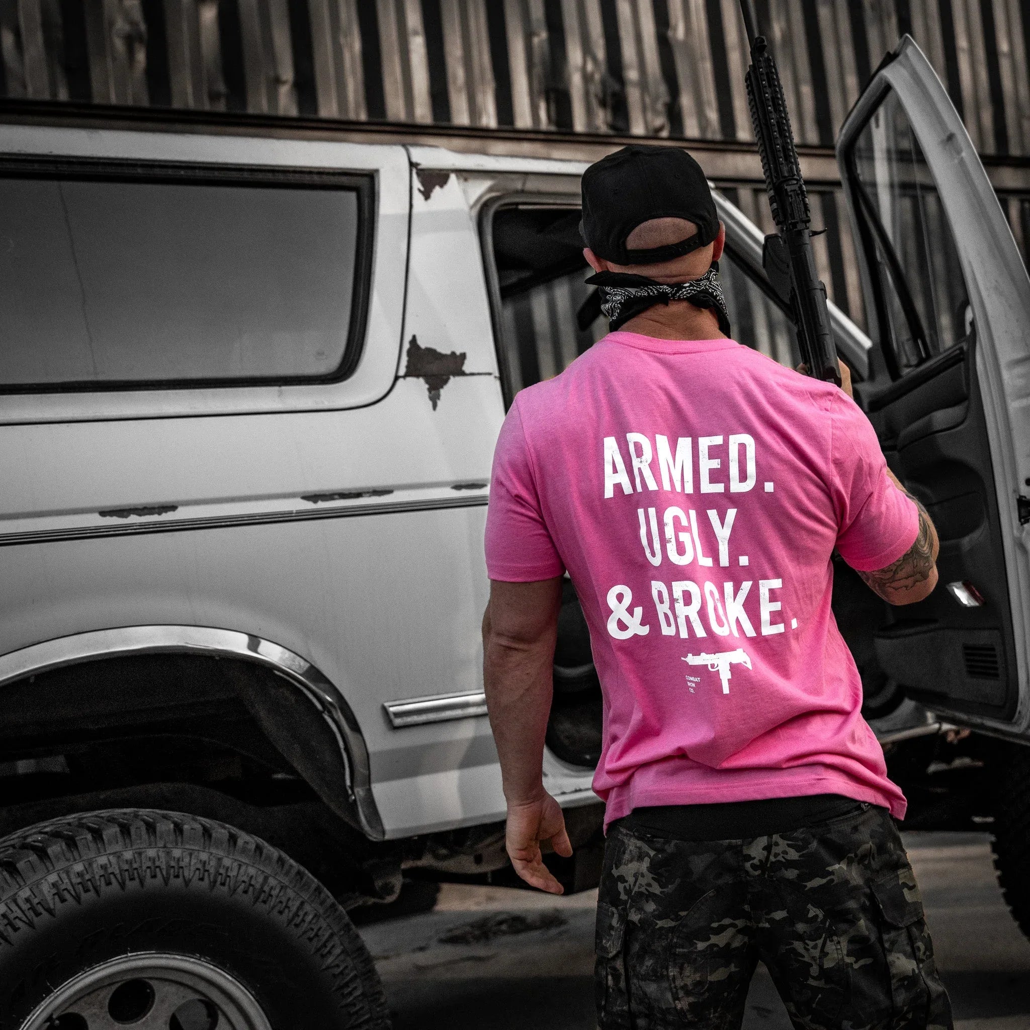 Armed. Ugly. & Broke. Men's T-Shirt - Combat Iron Apparel Co. - Combat Iron Apparel Co.