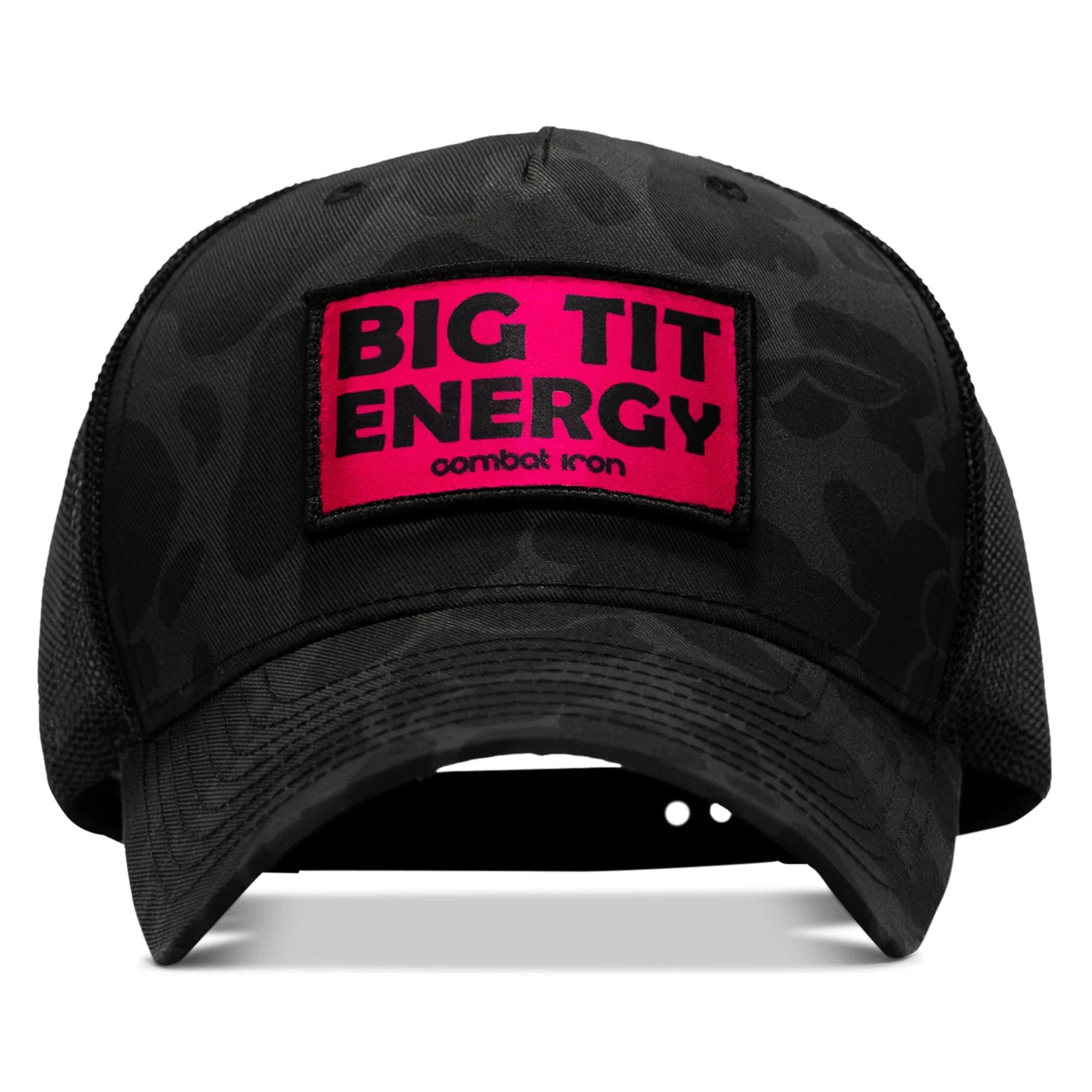 Big Tit Energy Pink Patch Snapback Hat - Combat Iron Apparel Co.