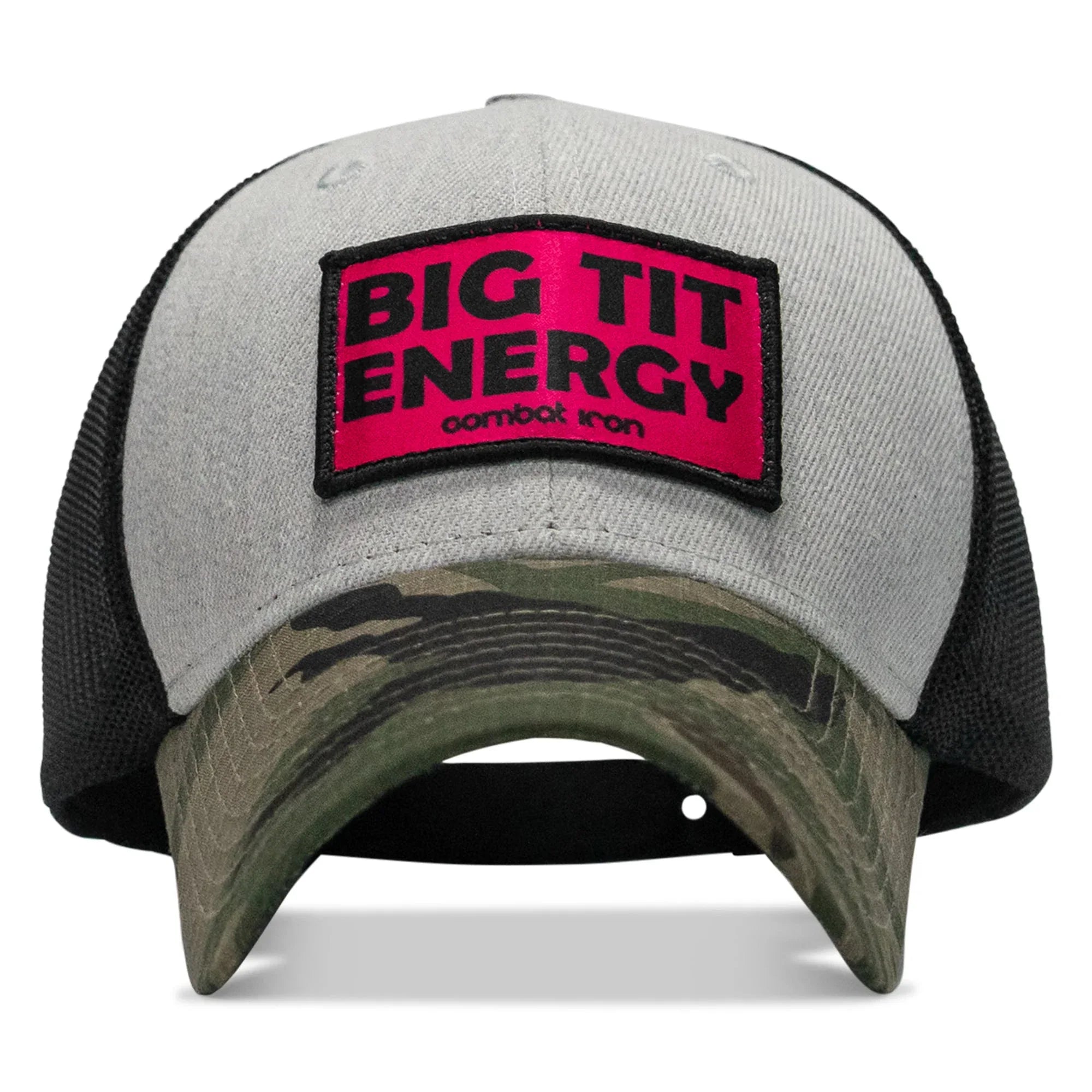 Big Tit Energy Pink Patch Snapback Hat - Combat Iron Apparel Co.
