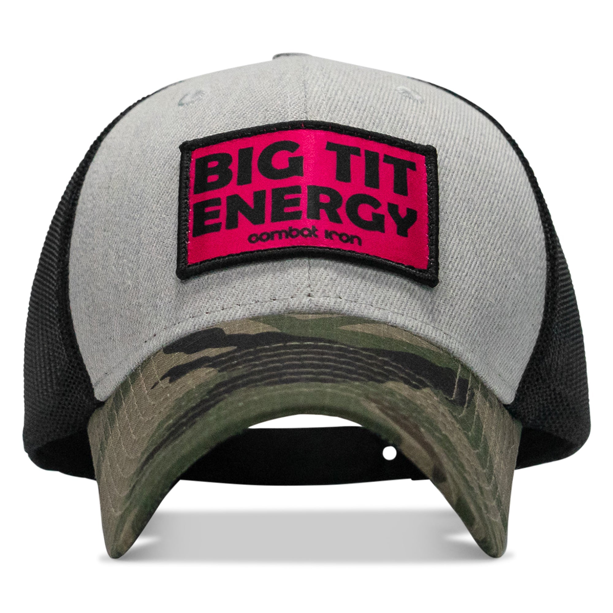 Big Tit Energy Pink Patch - Original Ripstop Snapback Hat - Combat Iron Apparel Co.