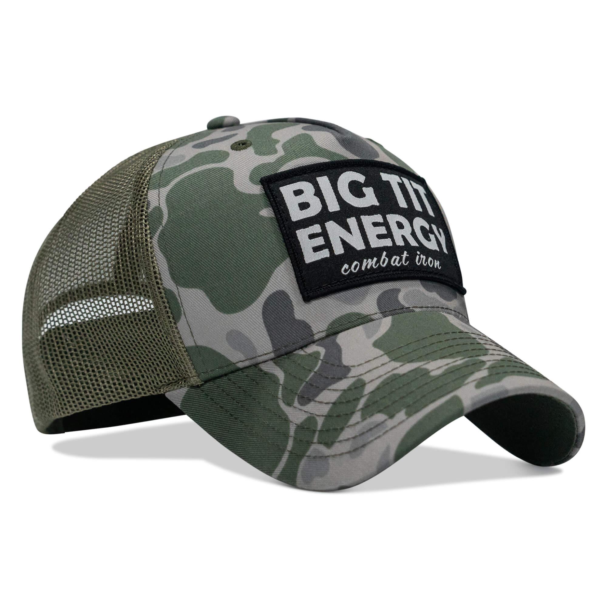 Big Tit Energy Patch Snapback Hat - Combat Iron Apparel Co.