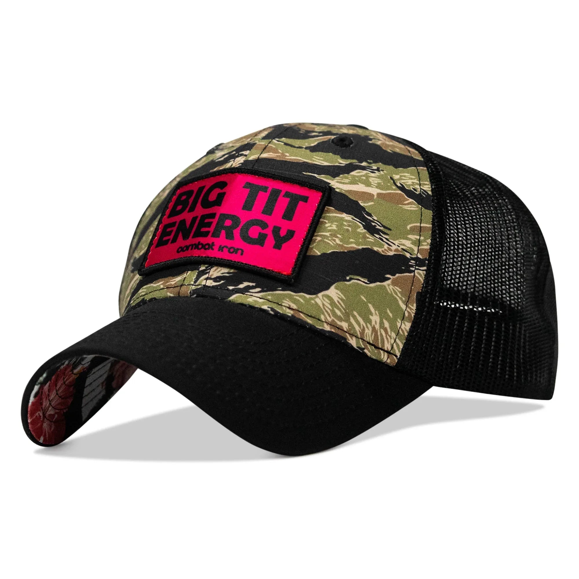 Big Tit Energy Pink Patch - Original Ripstop Snapback Hat - Combat Iron Apparel Co.