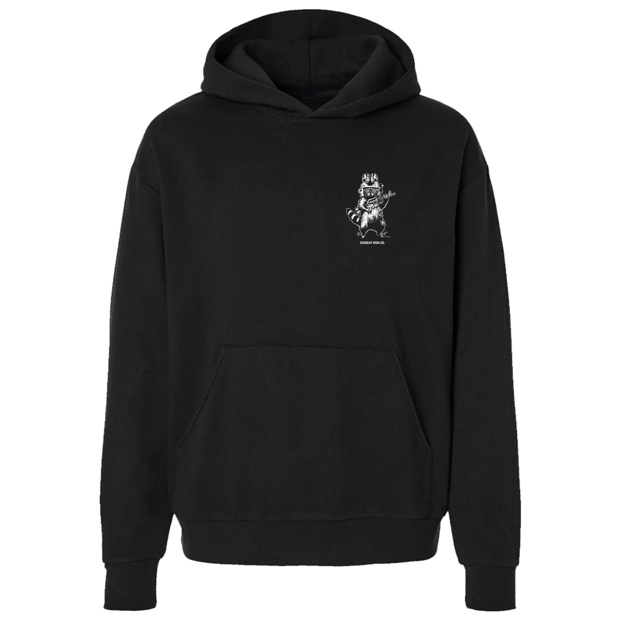 Lil Feral Raccoon Men's Hoodie - Combat Iron Apparel Co.