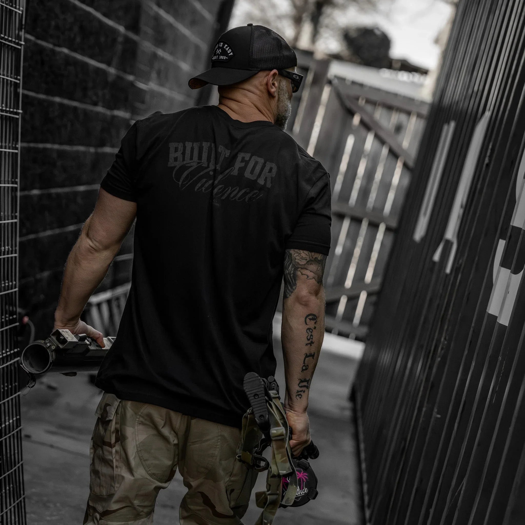 Built For Violence Men's T-Shirt - Combat Iron Apparel Co.
