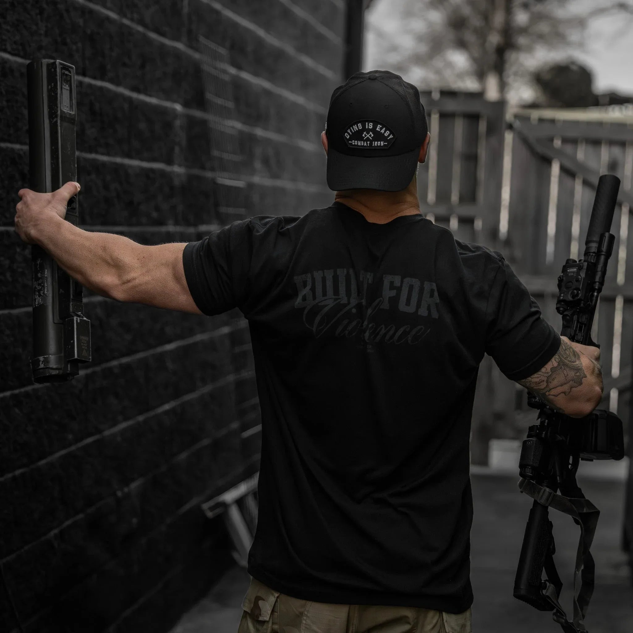 Built For Violence Men's T-Shirt - Combat Iron Apparel Co.