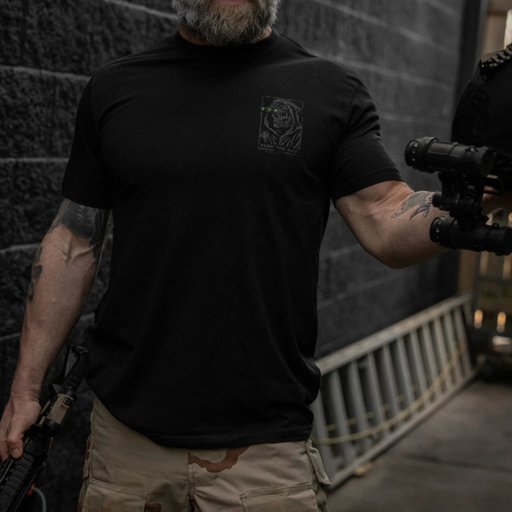 Burn The Ship Men's T-Shirt - Combat Iron Apparel Co.