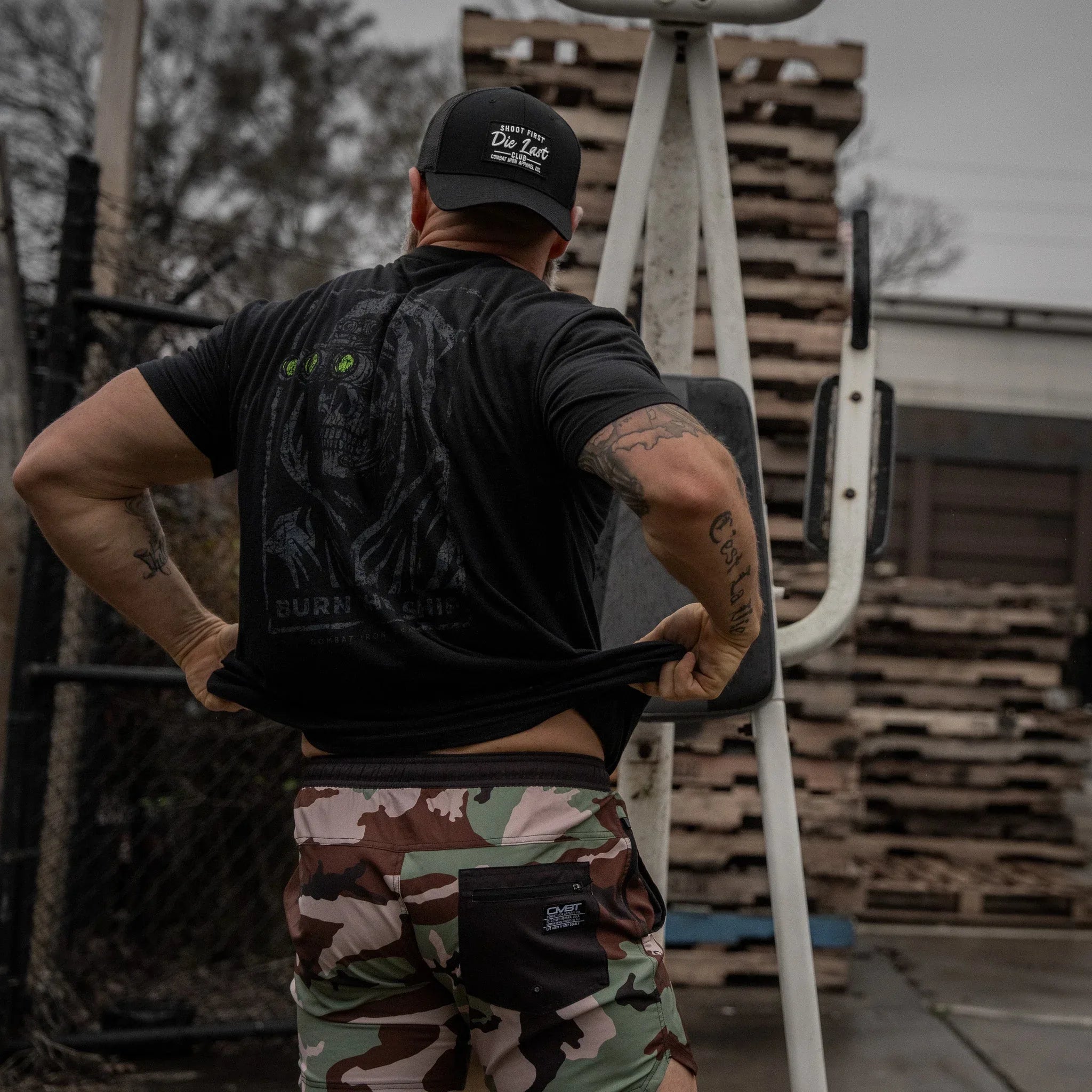 Burn The Ship Men's T-Shirt - Combat Iron Apparel Co.