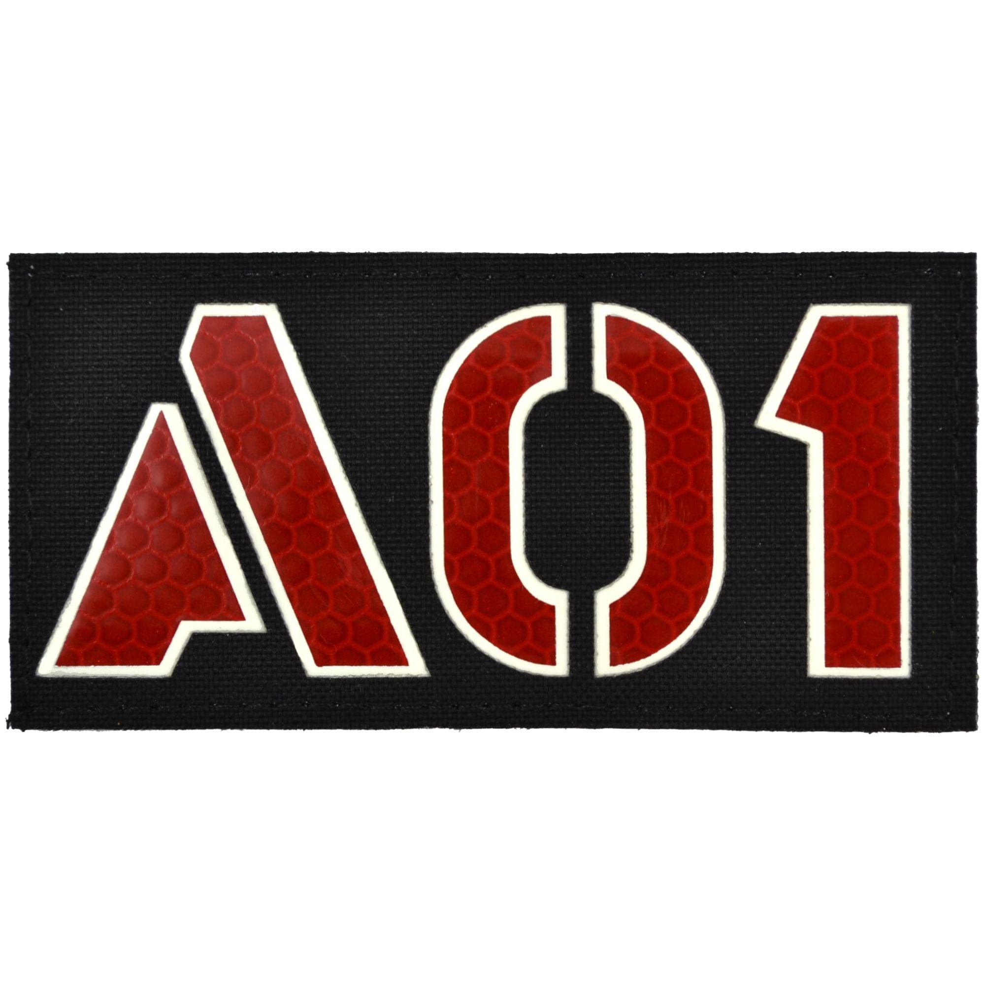 Tactical Gear Junkie Patches Black CORDURA® / Black Non Reflective Custom Laser Cut with GLOW IN THE DARK OUTLINE Call Sign - 2x4 CORDURA® Patch