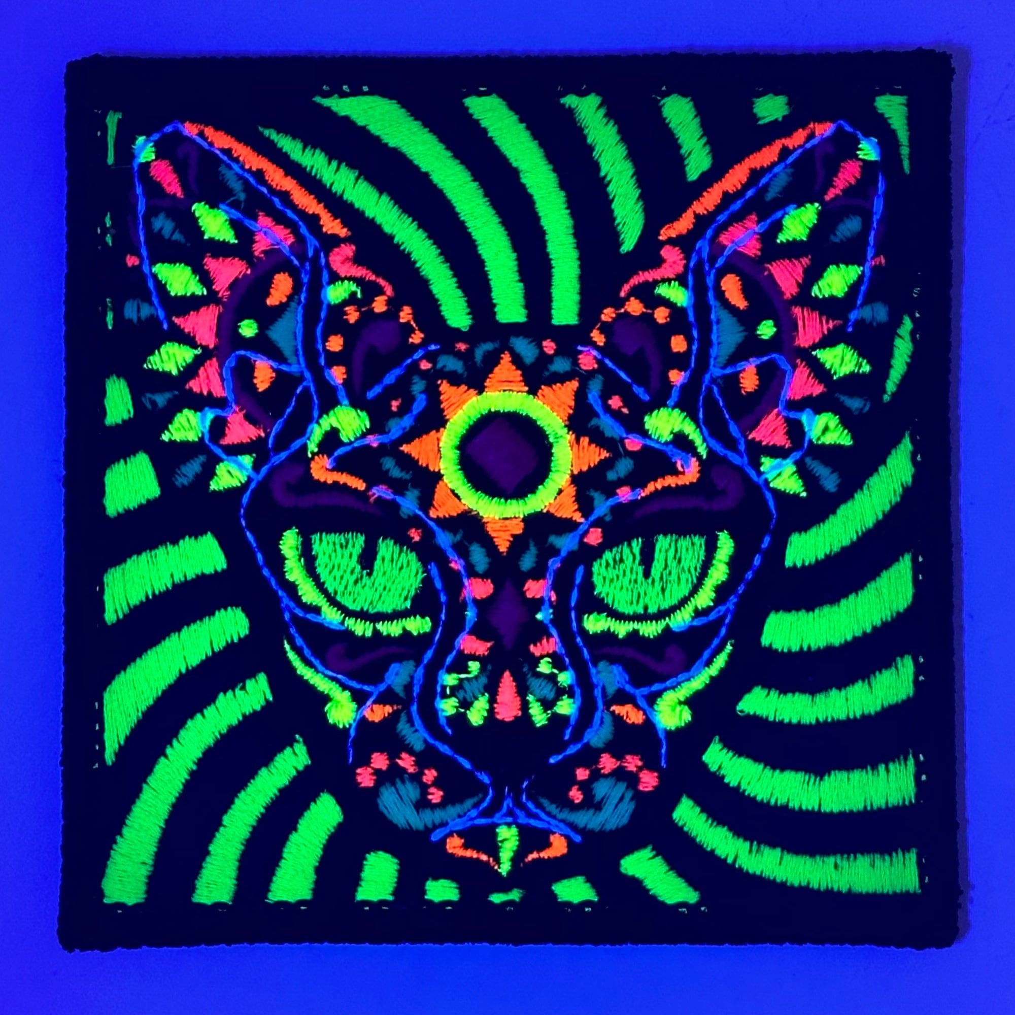 Tactical Gear Junkie Patches Blacklight Cat - 3.5" Patch