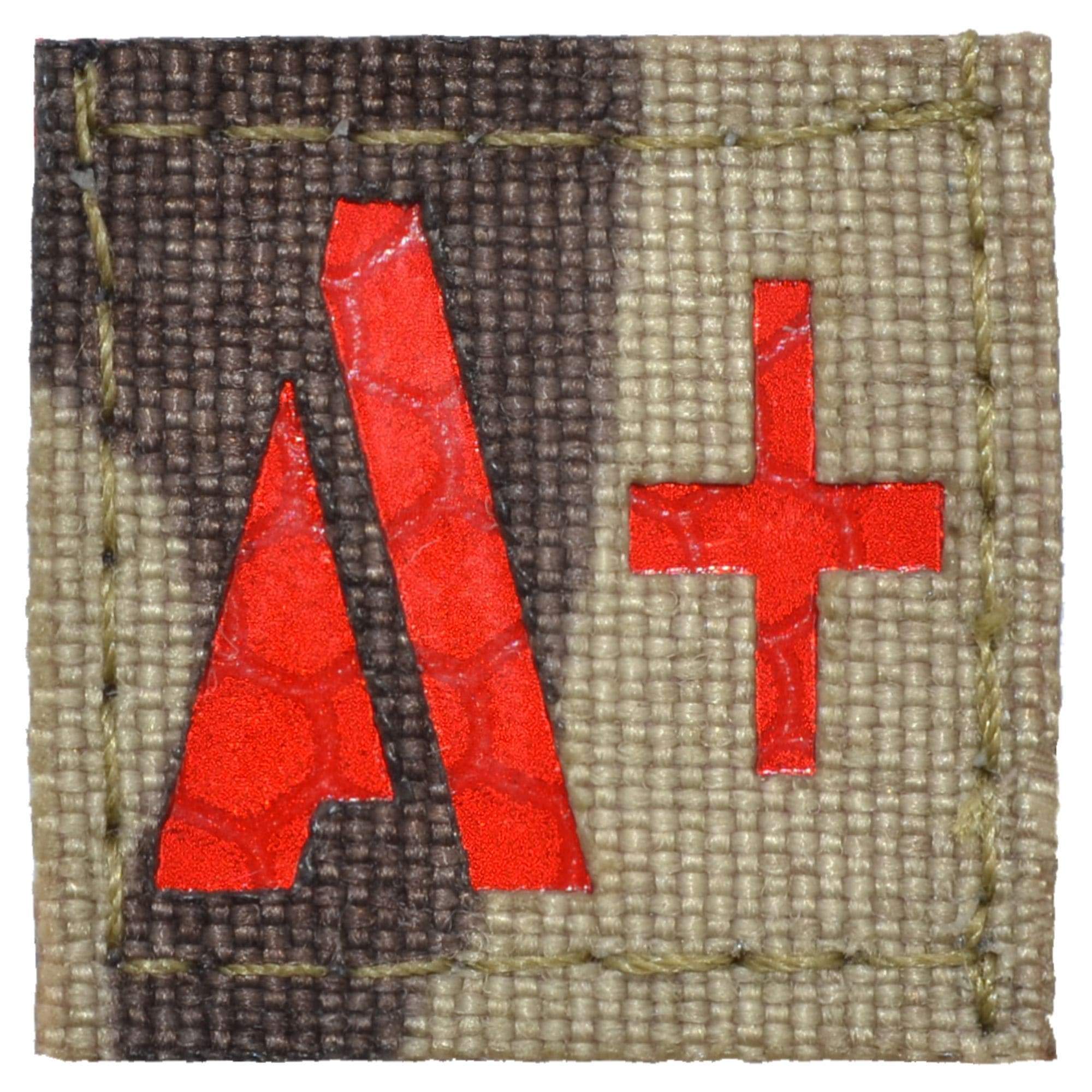Blood Type Patch with a Red Cross