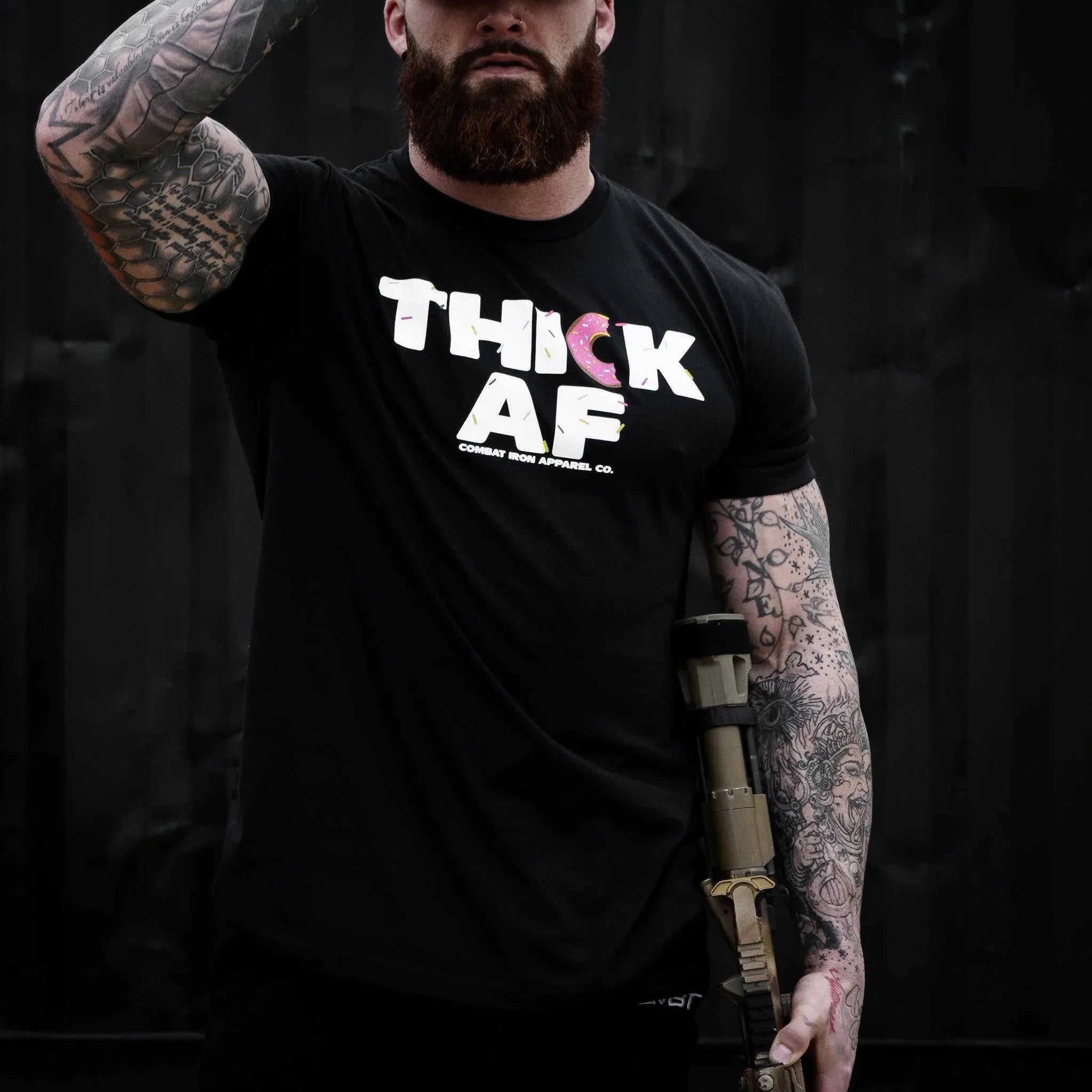 Thick Af Donut Edition Men's T-Shirt - Combat Iron Apparel Co.