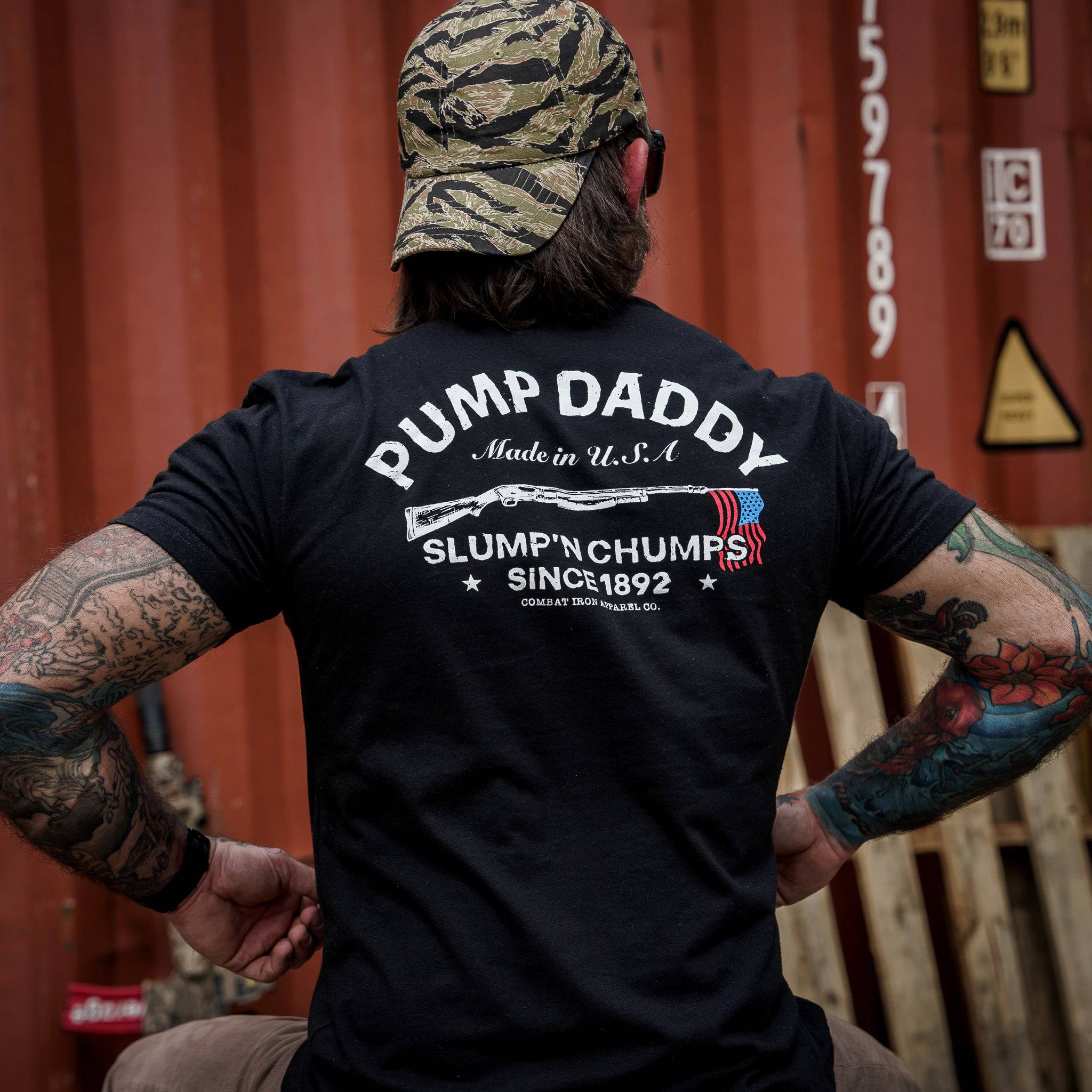 Pump Daddy Original Men's T-Shirt - Combat Iron Apparel Co.