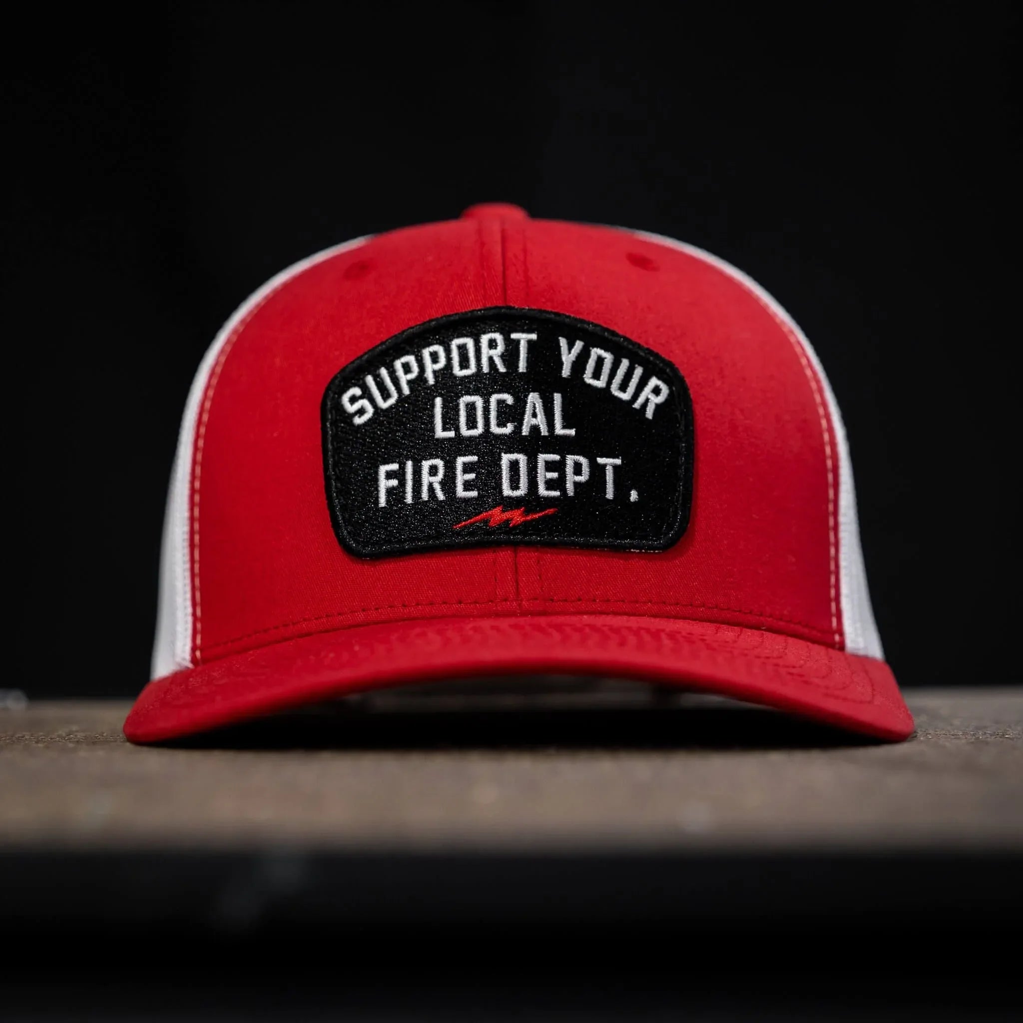 Support Your Local Fire Dept. Patch Snapback Hat - Combat Iron Apparel Co.