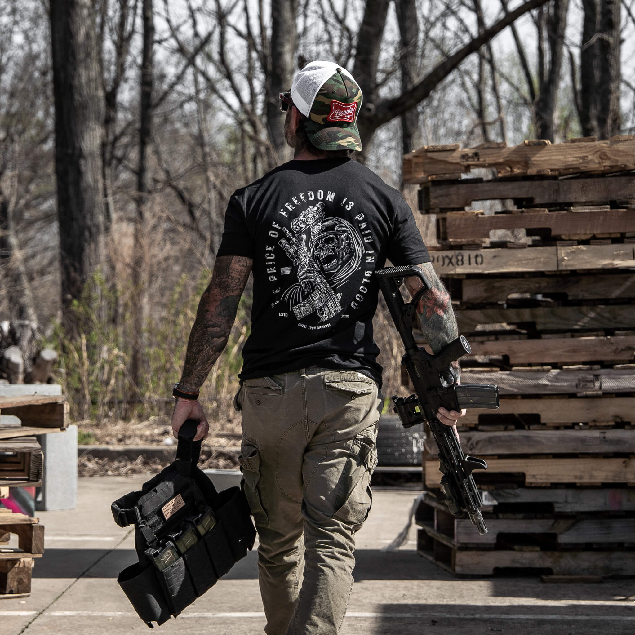 The Price Of Freedom Men's T-Shirt - Combat Iron Apparel Co.