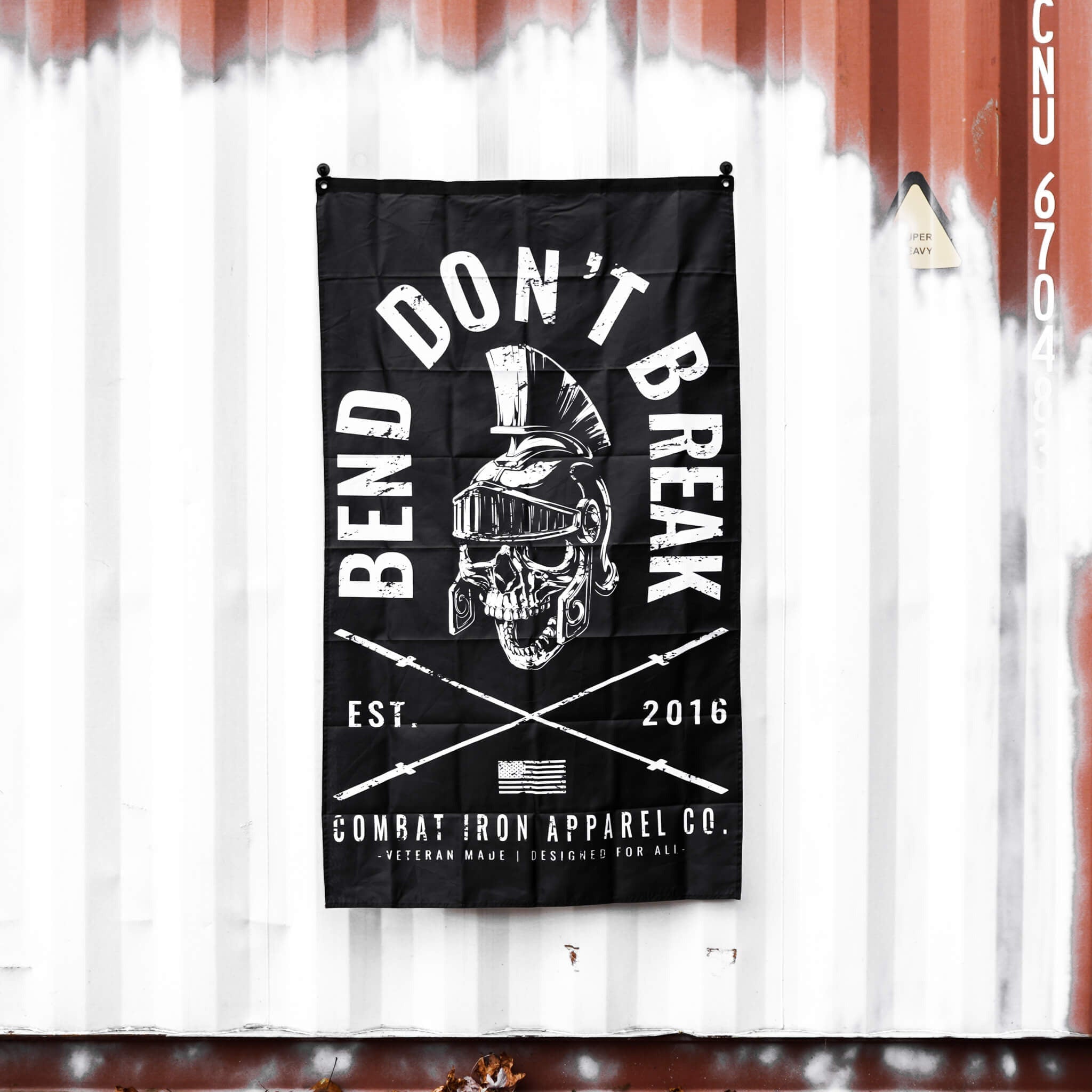 Bend Don't Break 3' X 5' Flag  - Combat Iron Apparel Co.