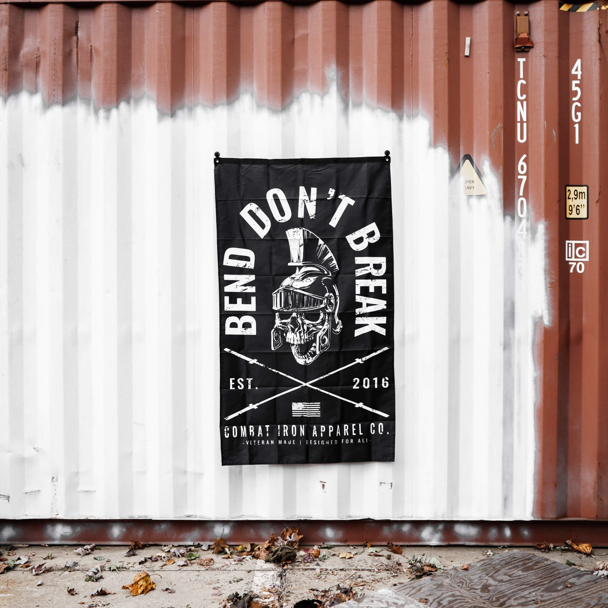 Bend Don't Break 3' X 5' Flag  - Combat Iron Apparel Co.