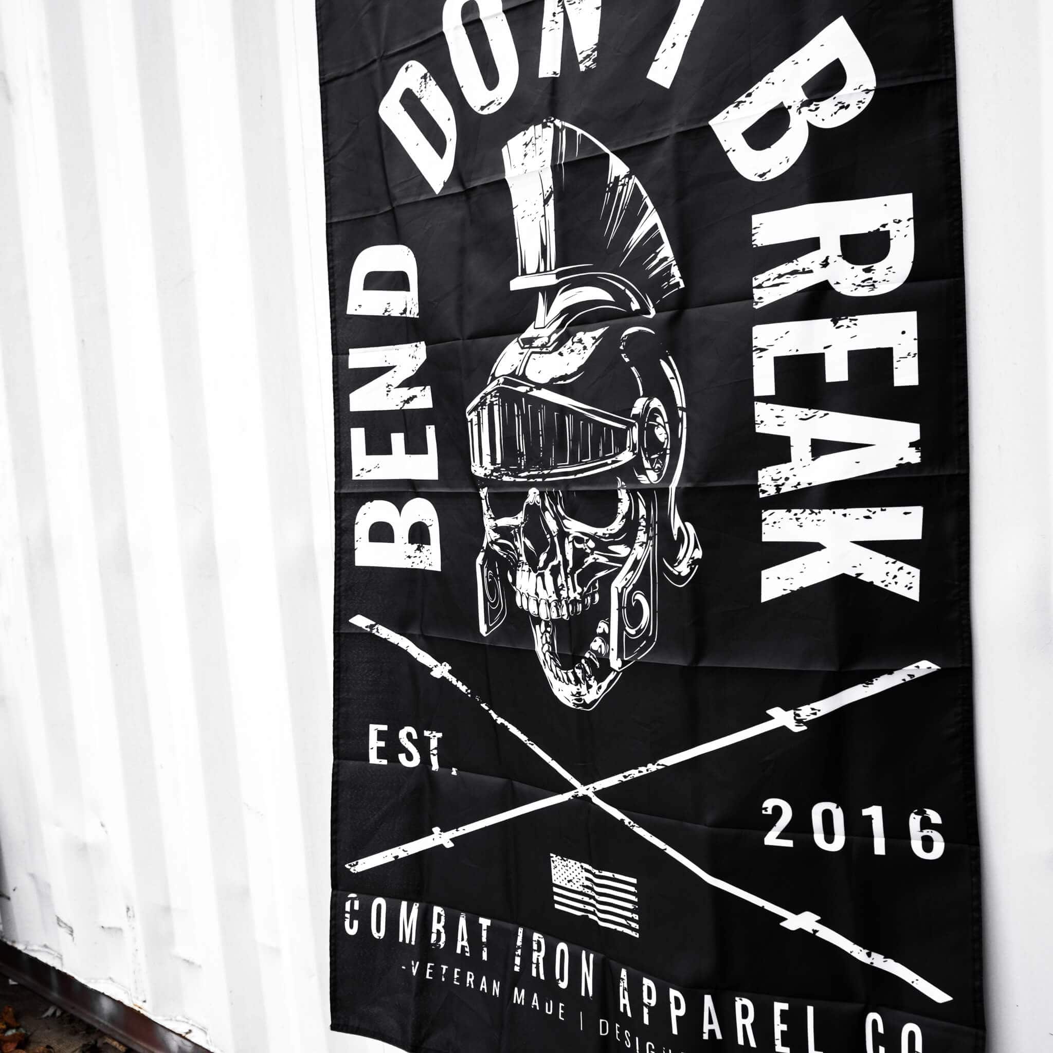 Bend Don't Break 3' X 5' Flag  - Combat Iron Apparel Co.
