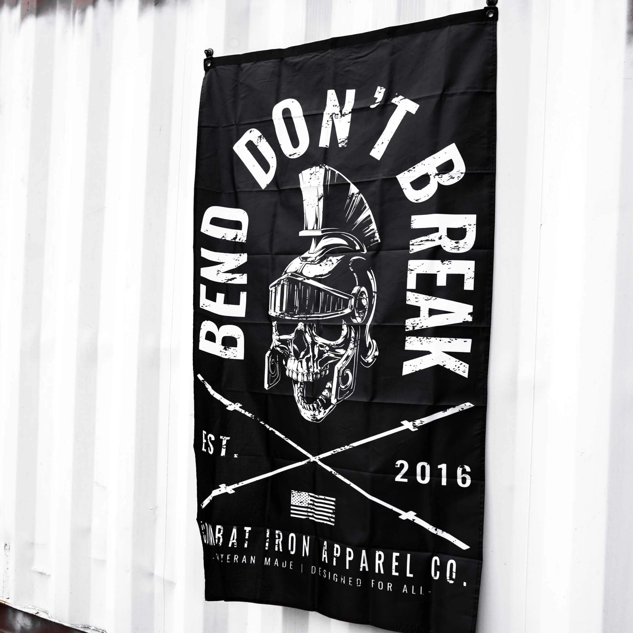 Bend Don't Break 3' X 5' Flag  - Combat Iron Apparel Co.