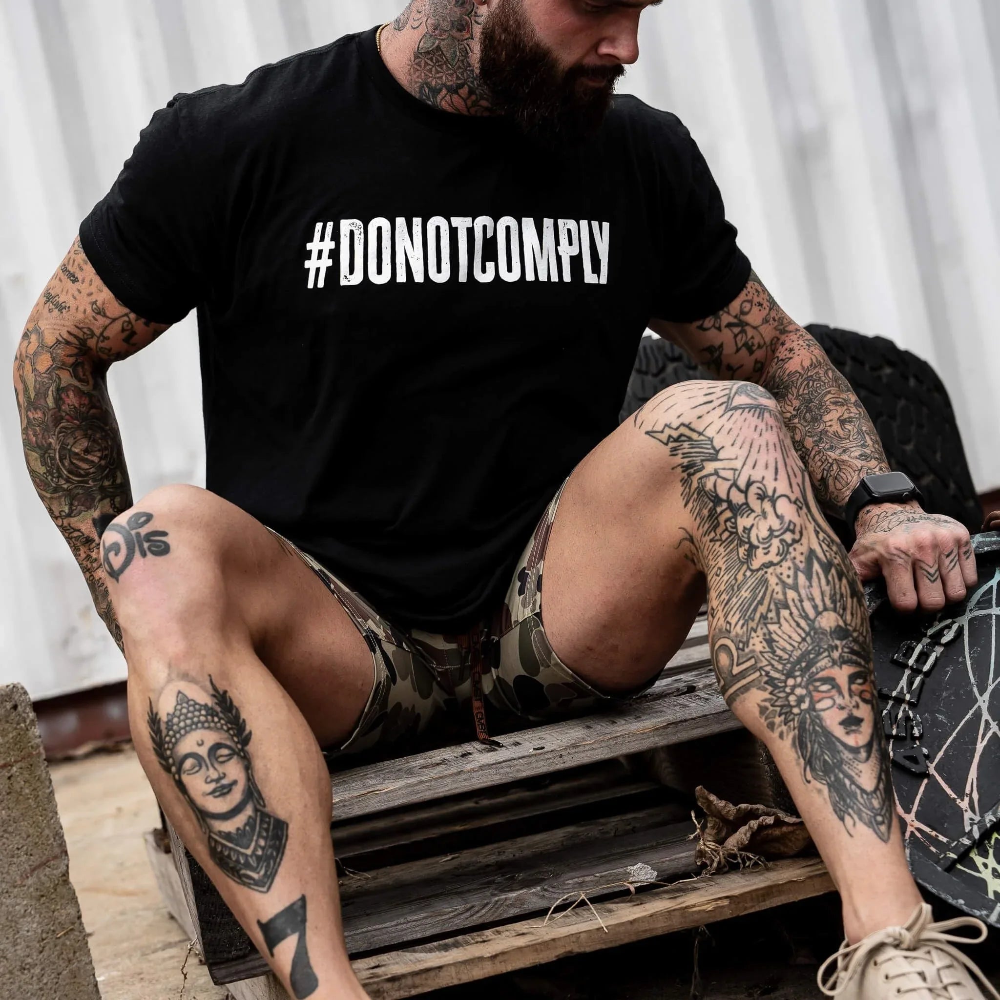 Do Not Comply Men's T-Shirt - Combat Iron Apparel Co.