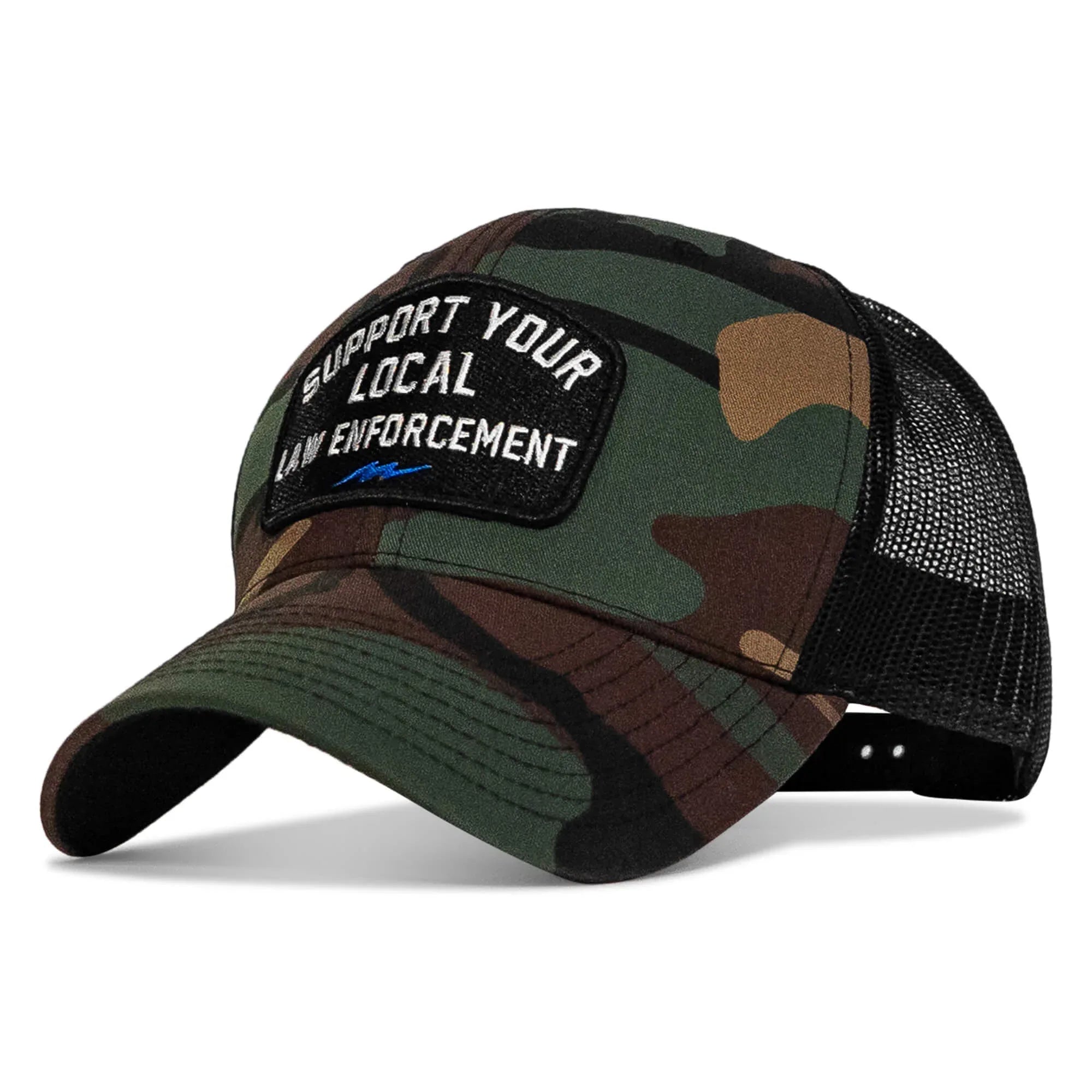 Support Your Local Law Enforcement Mid-Profile Snapback Hat - Combat Iron Apparel Co.
