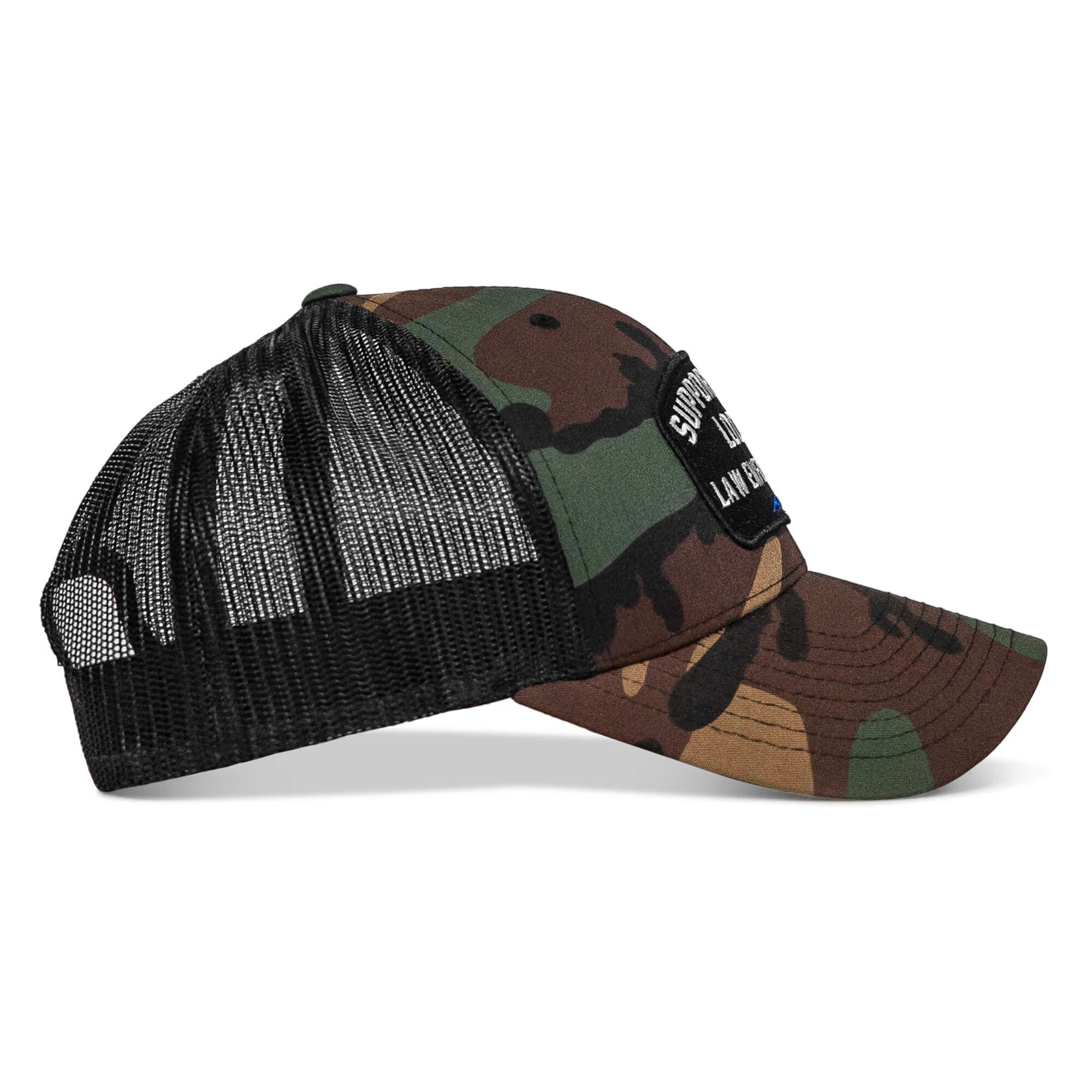 Support Your Local Law Enforcement Mid-Profile Snapback Hat - Combat Iron Apparel Co.