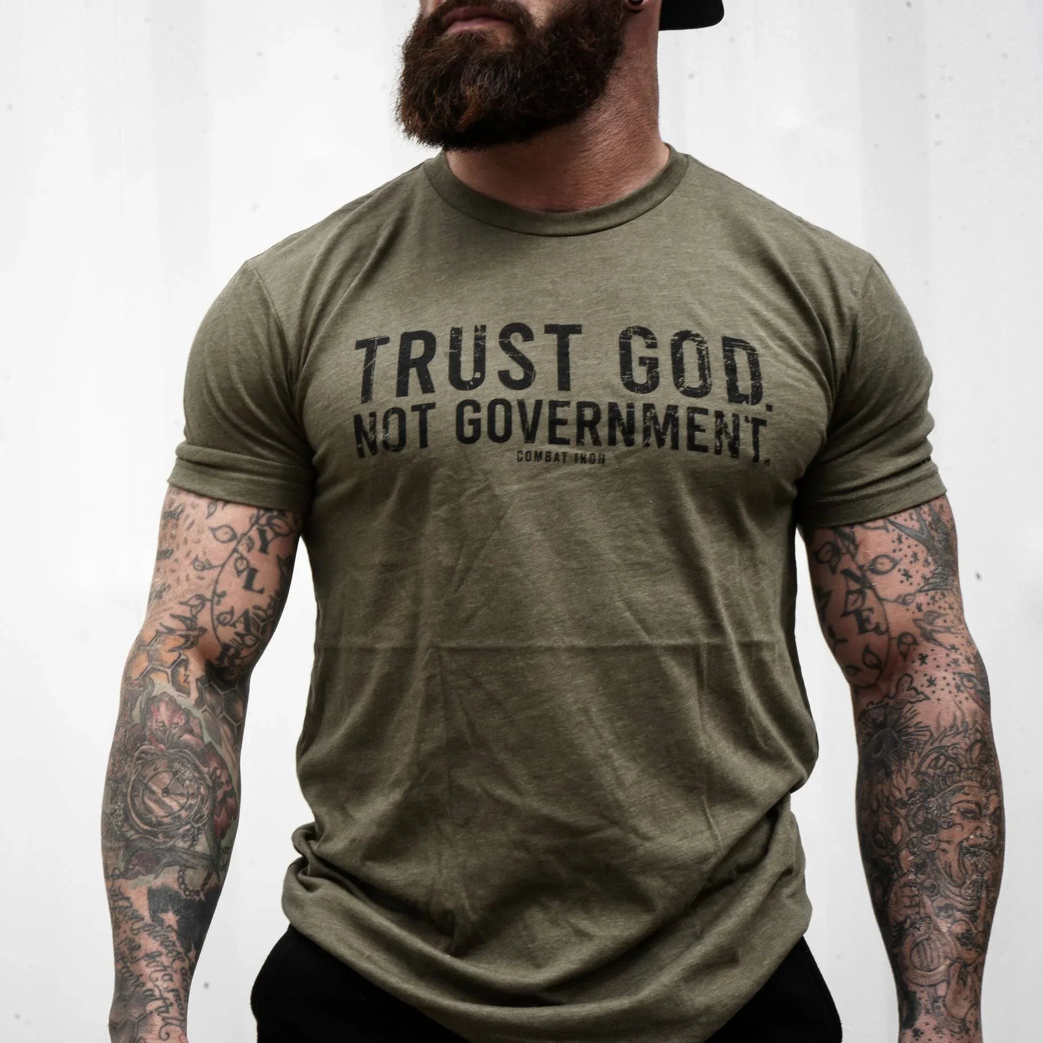 Trust God. Not Government. Men's T-Shirt - Combat Iron Apparel Co.