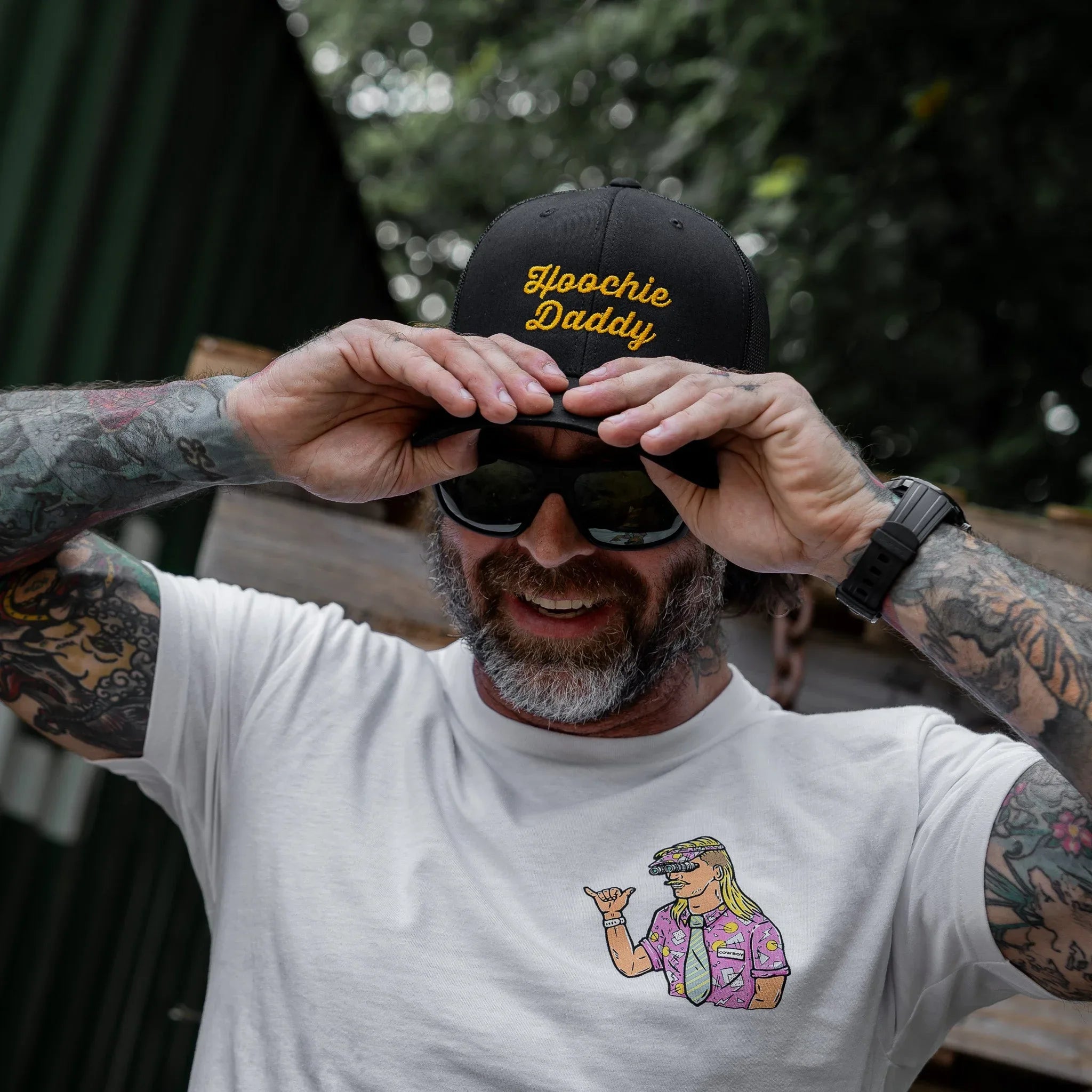 Hoochie Daddy Script Snapback Hat - Combat Iron Apparel Co.