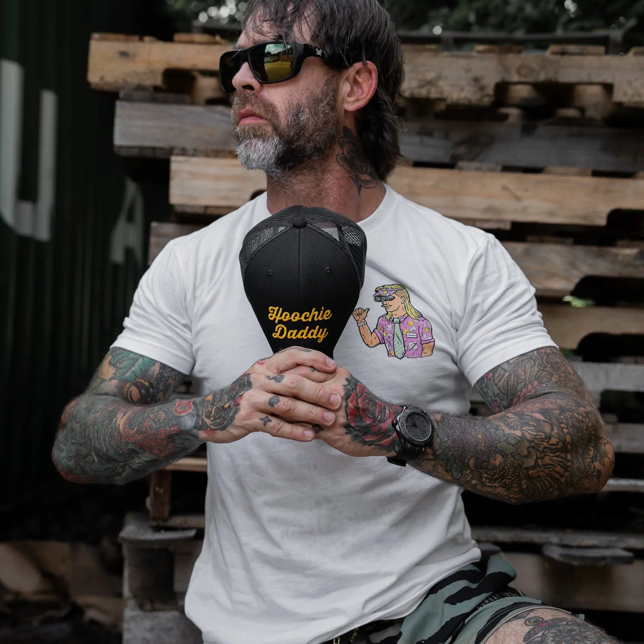 Hoochie Daddy Script Snapback Hat - Combat Iron Apparel Co.