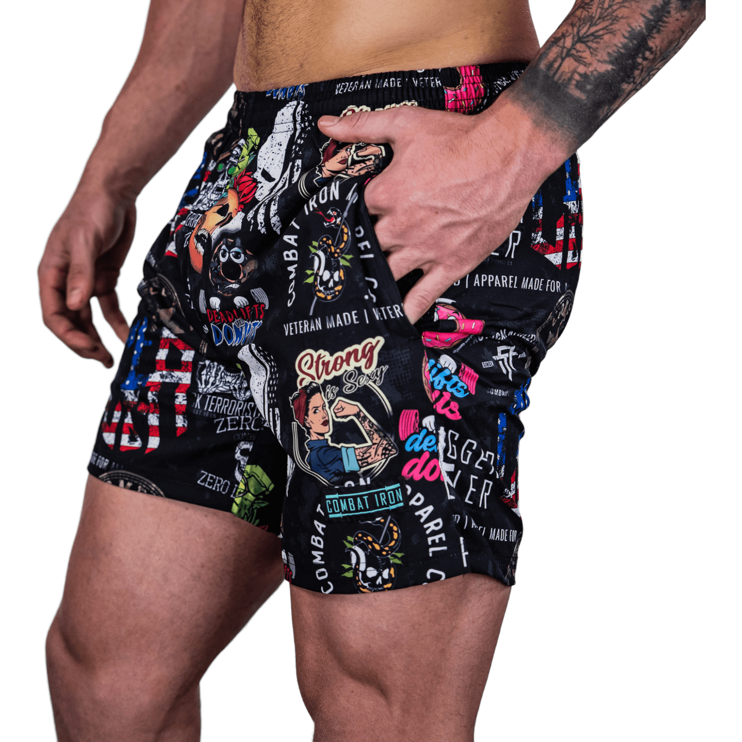 Men's V3 Performance Training Shorts | 5.5" - Combat Iron Apparel Co.