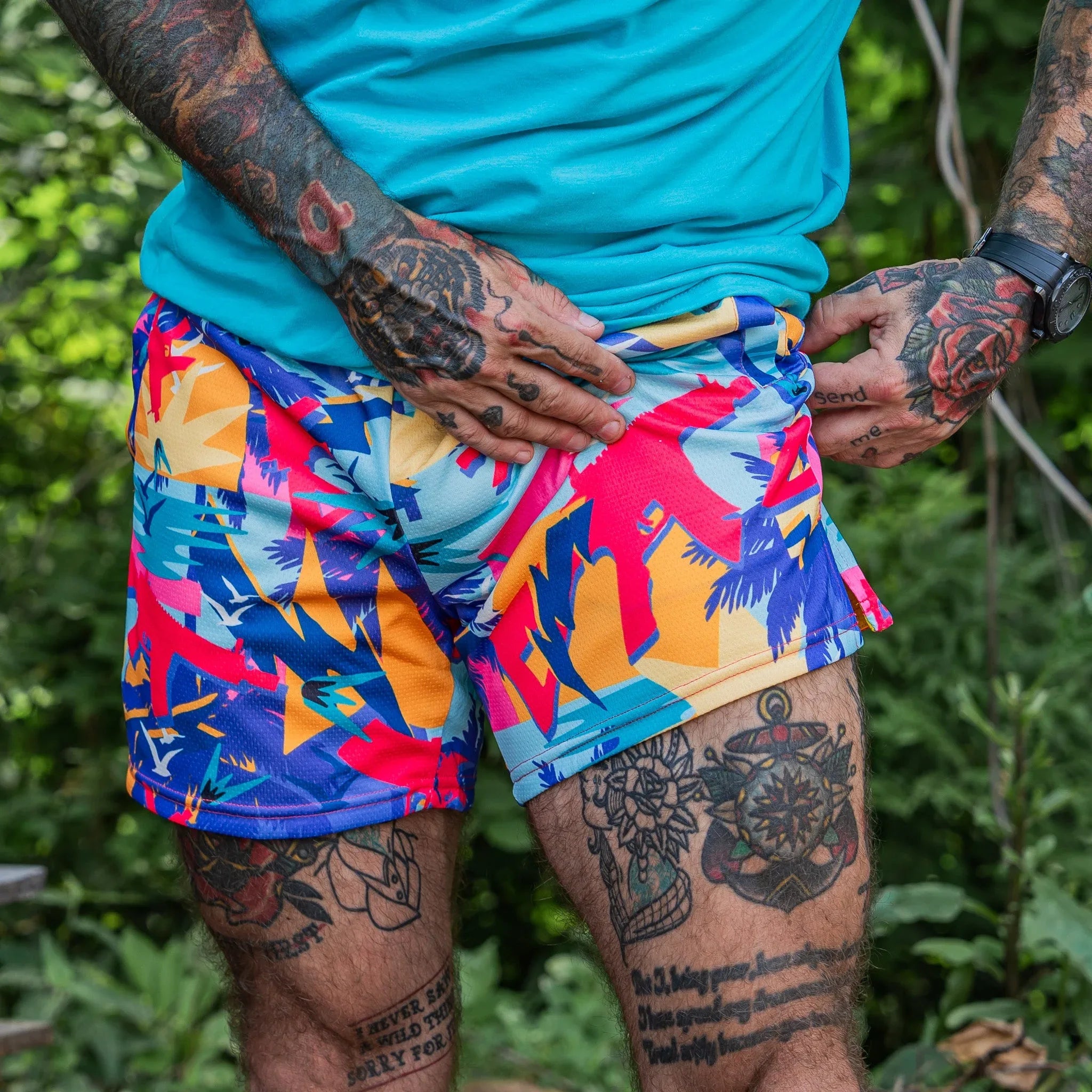 Men's Mesh Hoochie Daddy Shorts | 5" - Combat Iron Apparel Co.