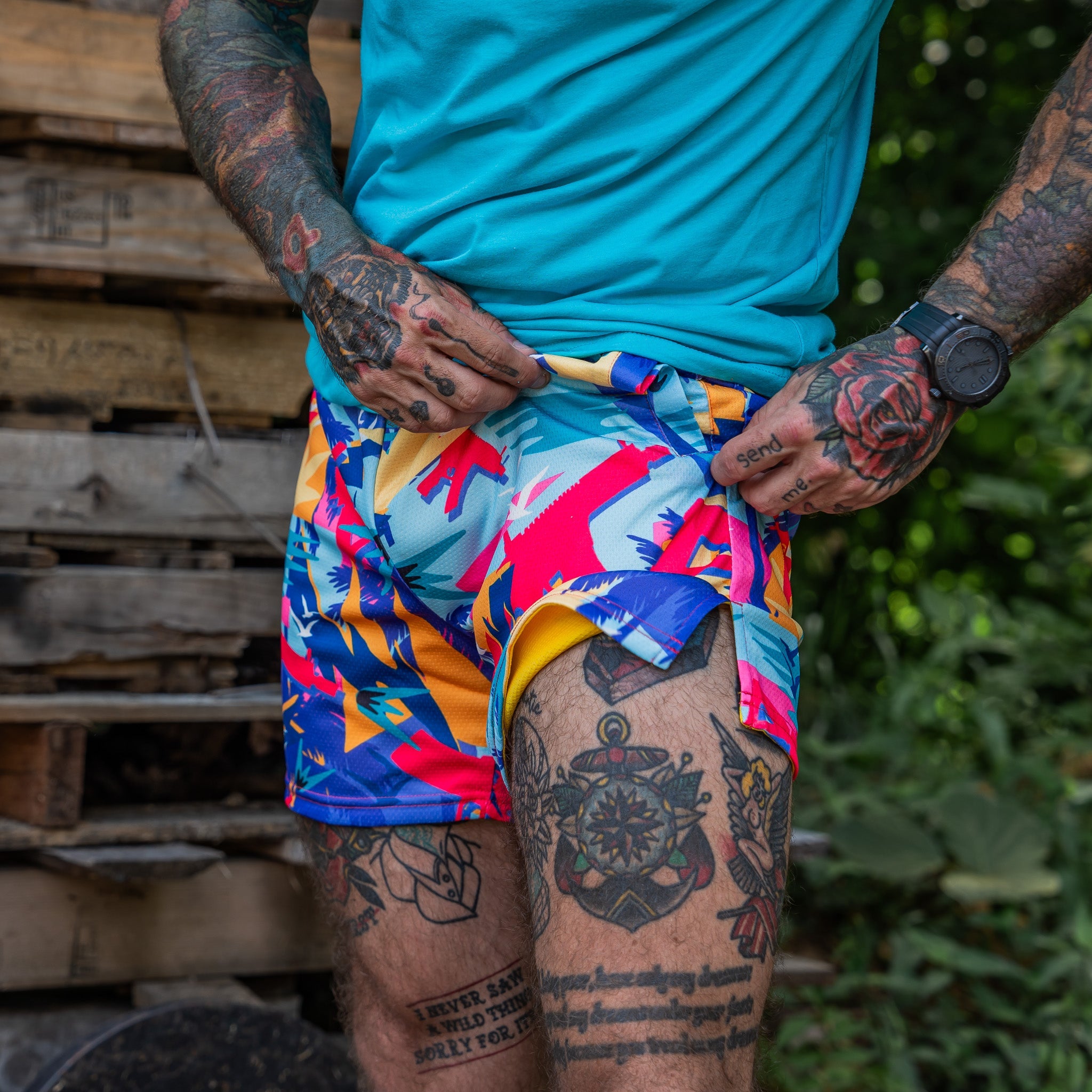 Men's Mesh Hoochie Daddy Shorts | 5" - Combat Iron Apparel Co.