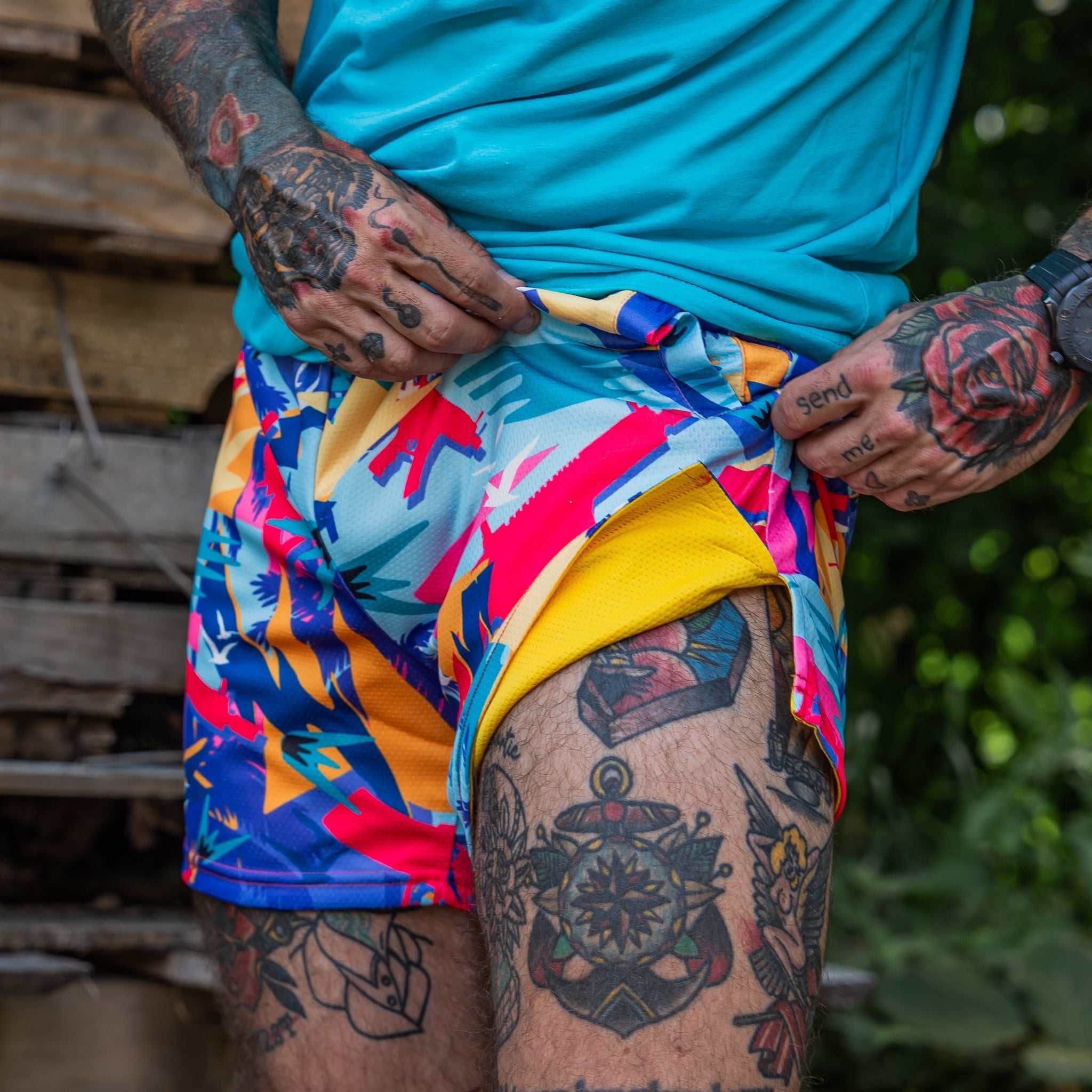 Men's Mesh Hoochie Daddy Shorts | 5" - Combat Iron Apparel Co.