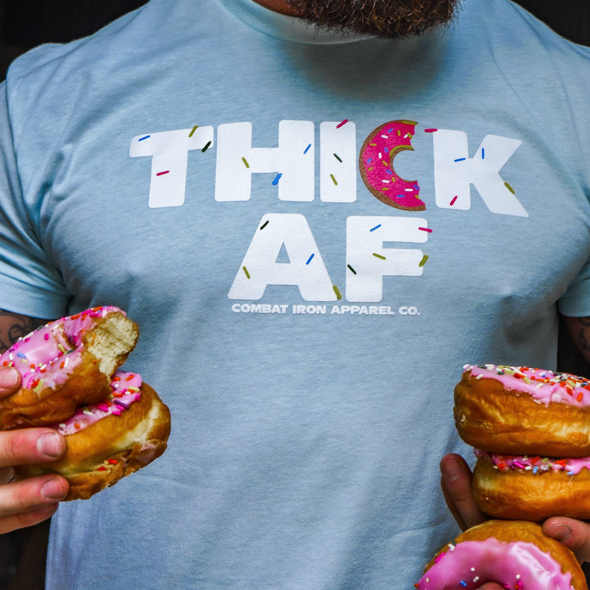 Thick Af Donut Edition Men's T-Shirt - Combat Iron Apparel Co.