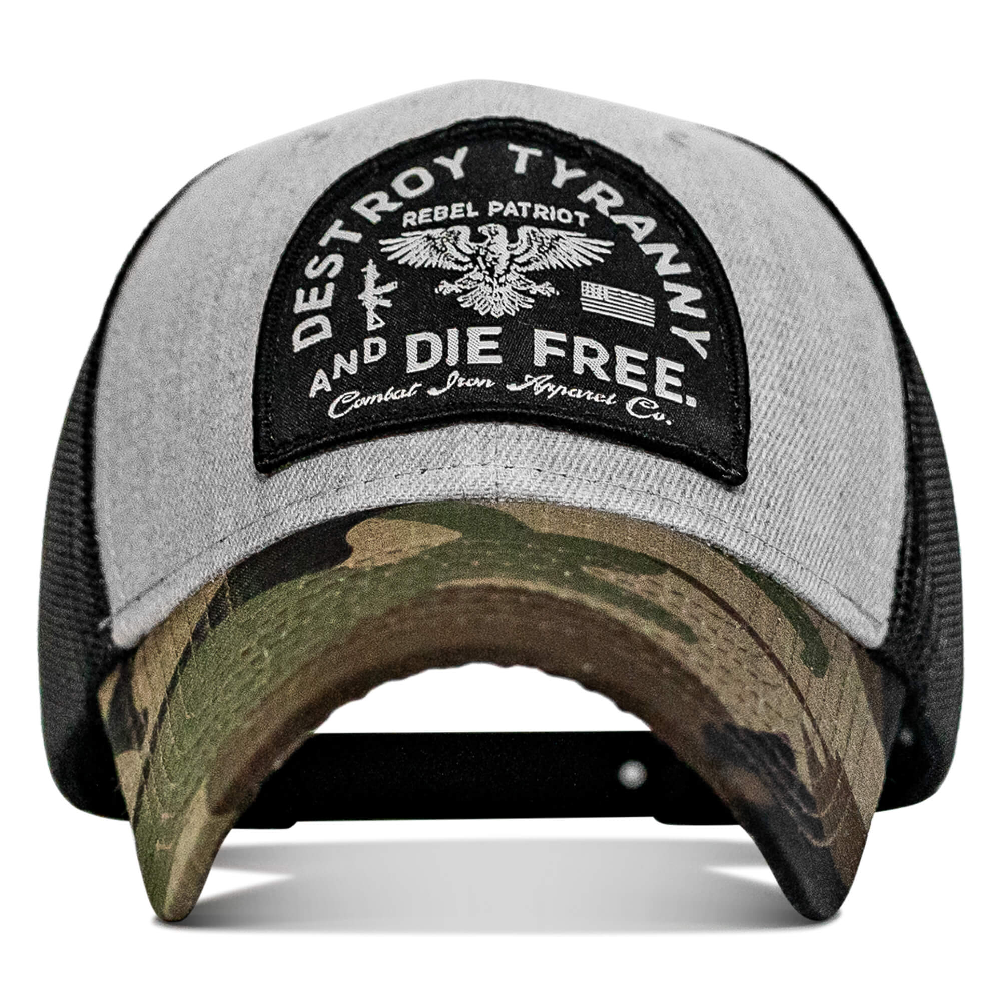 Destroy Tyranny and Die Free Patch Snapback - Combat Iron Apparel Co.