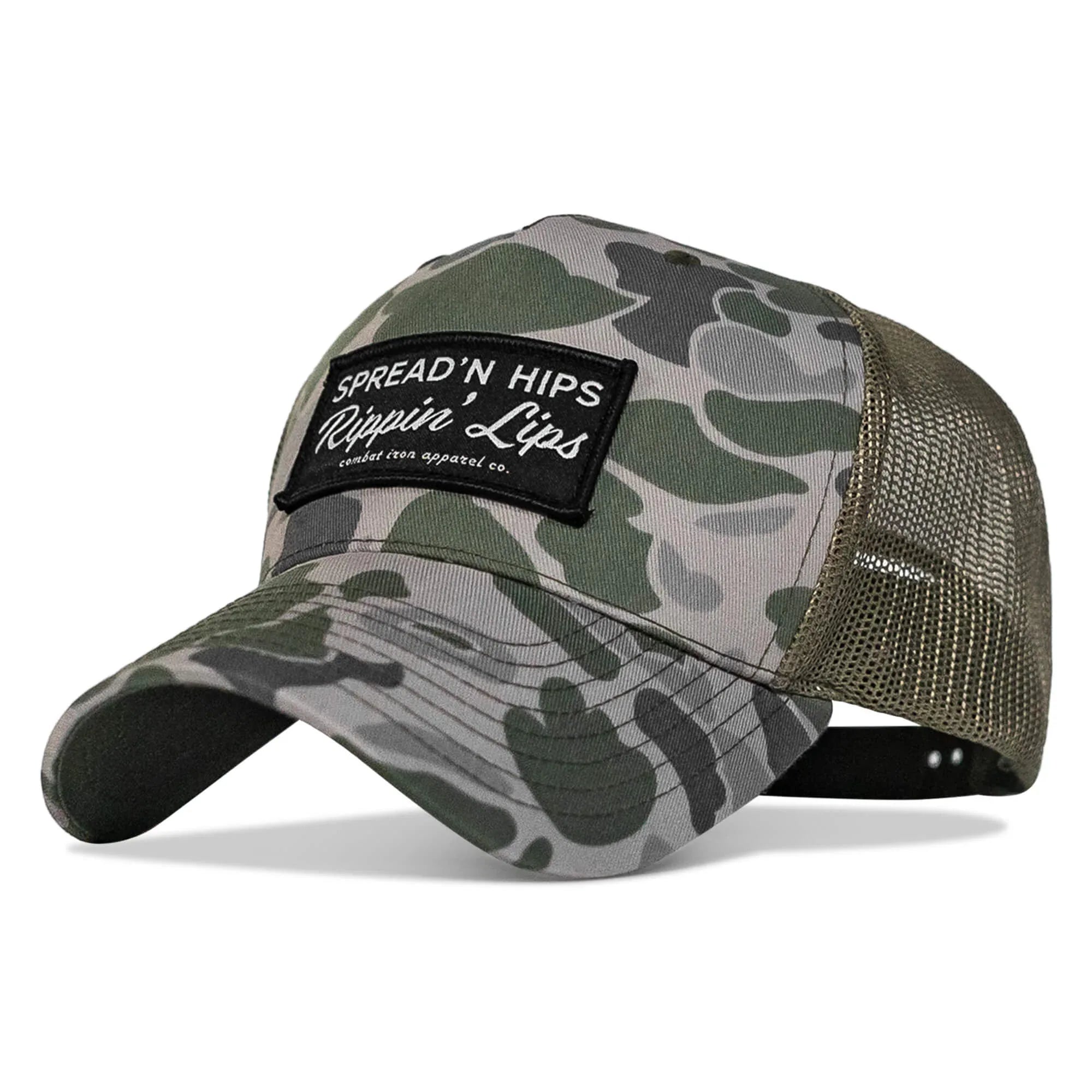 Spreadin' Hips Rippin' Lips Patch Snapback - Combat Iron Apparel Co.