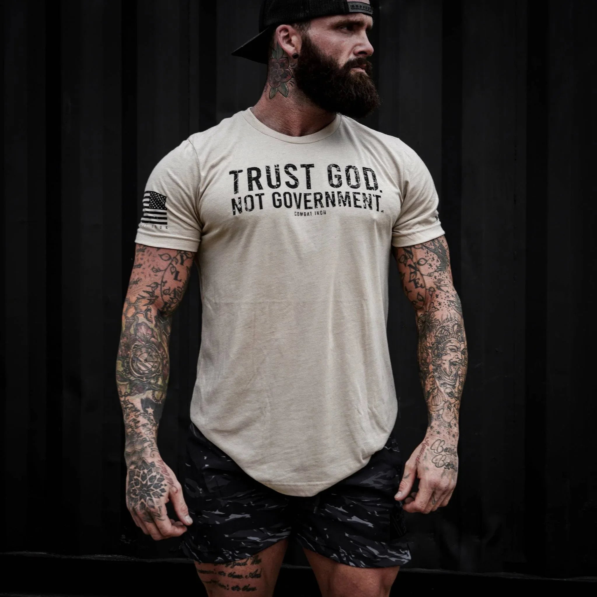 Trust God. Not Government. Men's T-Shirt - Combat Iron Apparel Co.