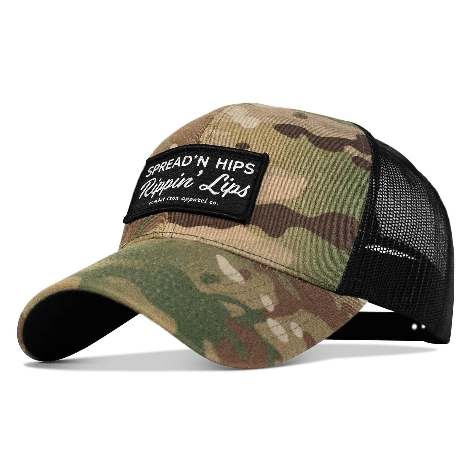 Spreadin' Hips Rippin' Lips Patch Snapback - Combat Iron Apparel Co.