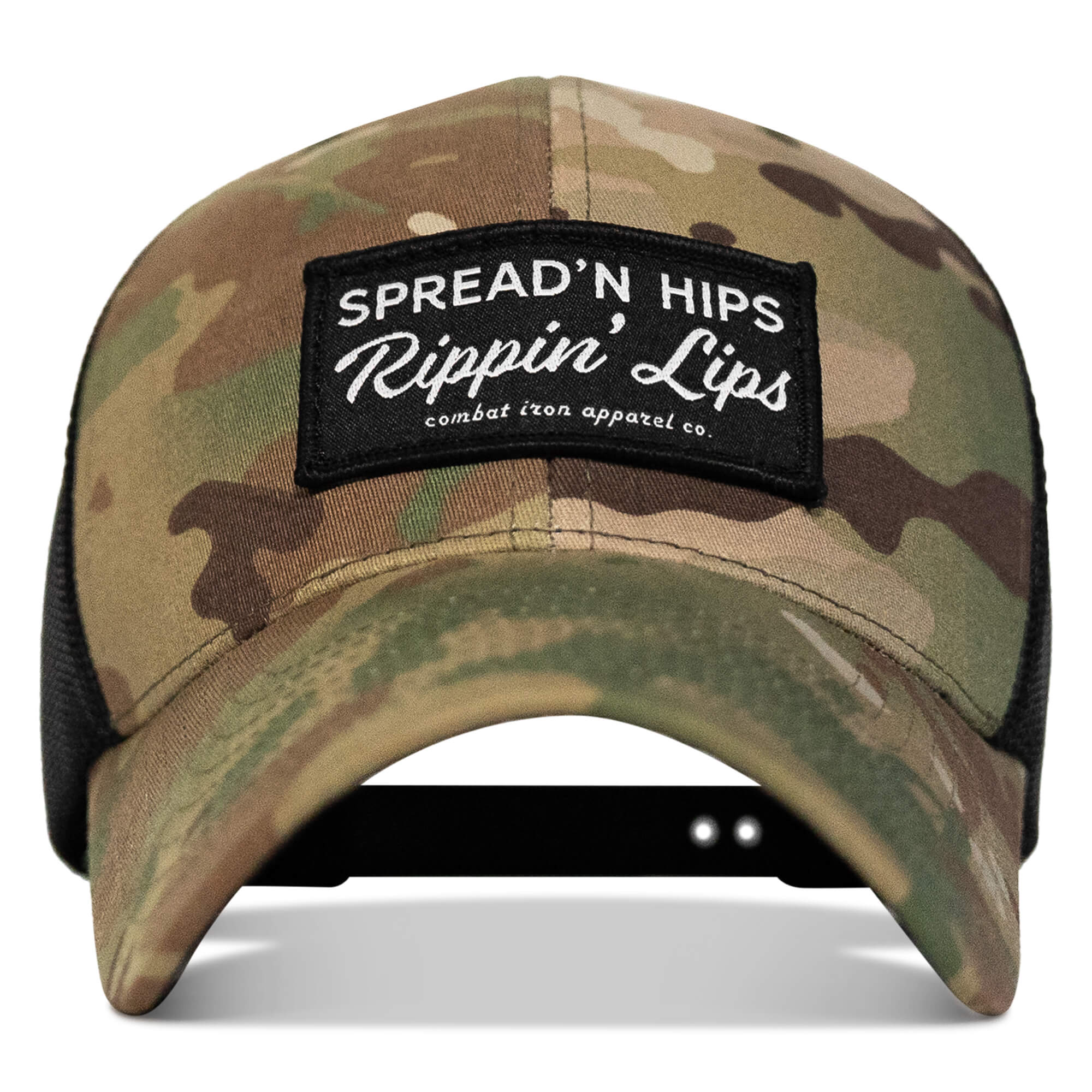 Spreadin' Hips Rippin' Lips Patch Snapback - Combat Iron Apparel Co.